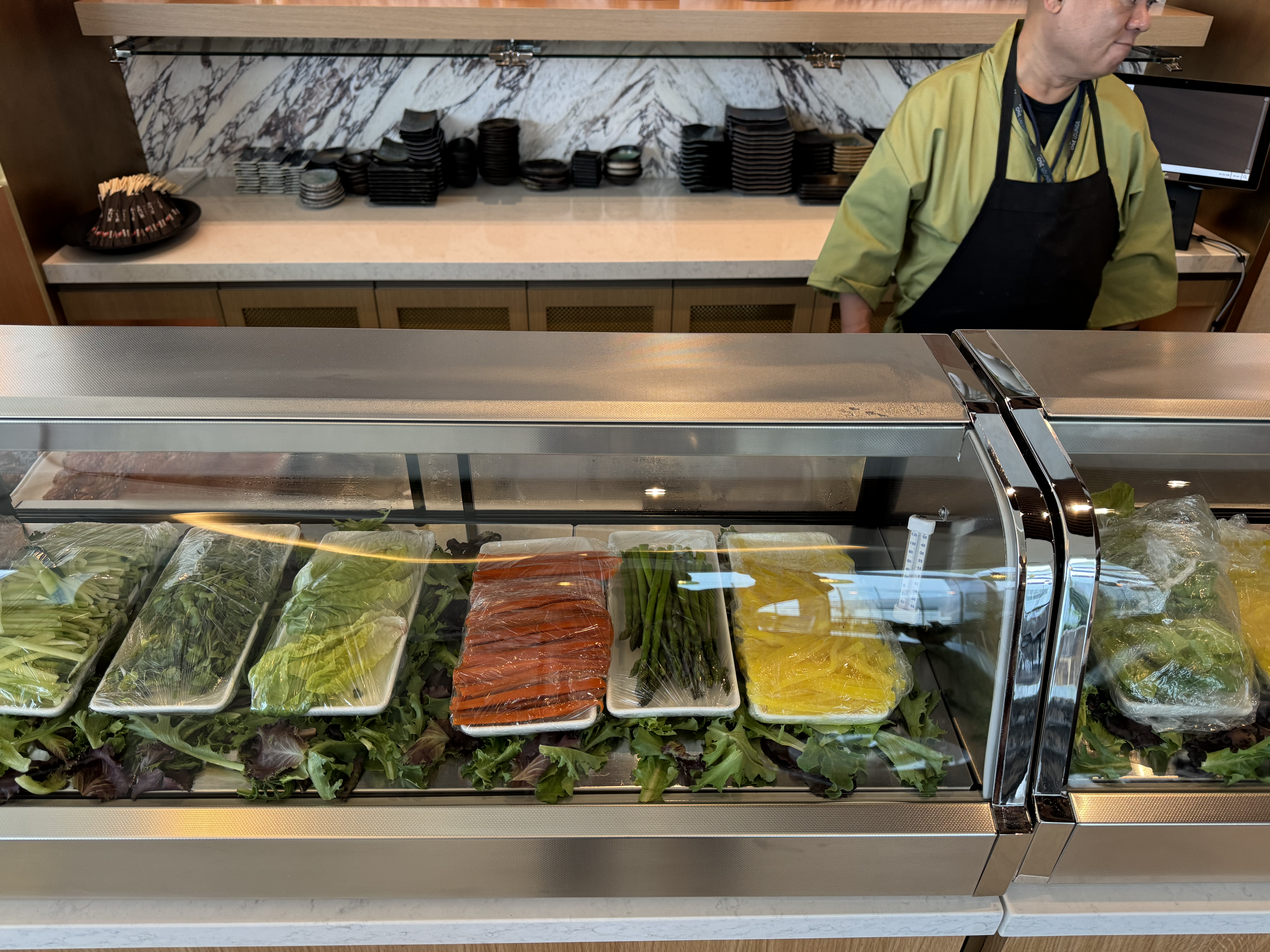 Delta One Lounge LAX Sushi Bar Delta One Lounge LAX Sushi Bar