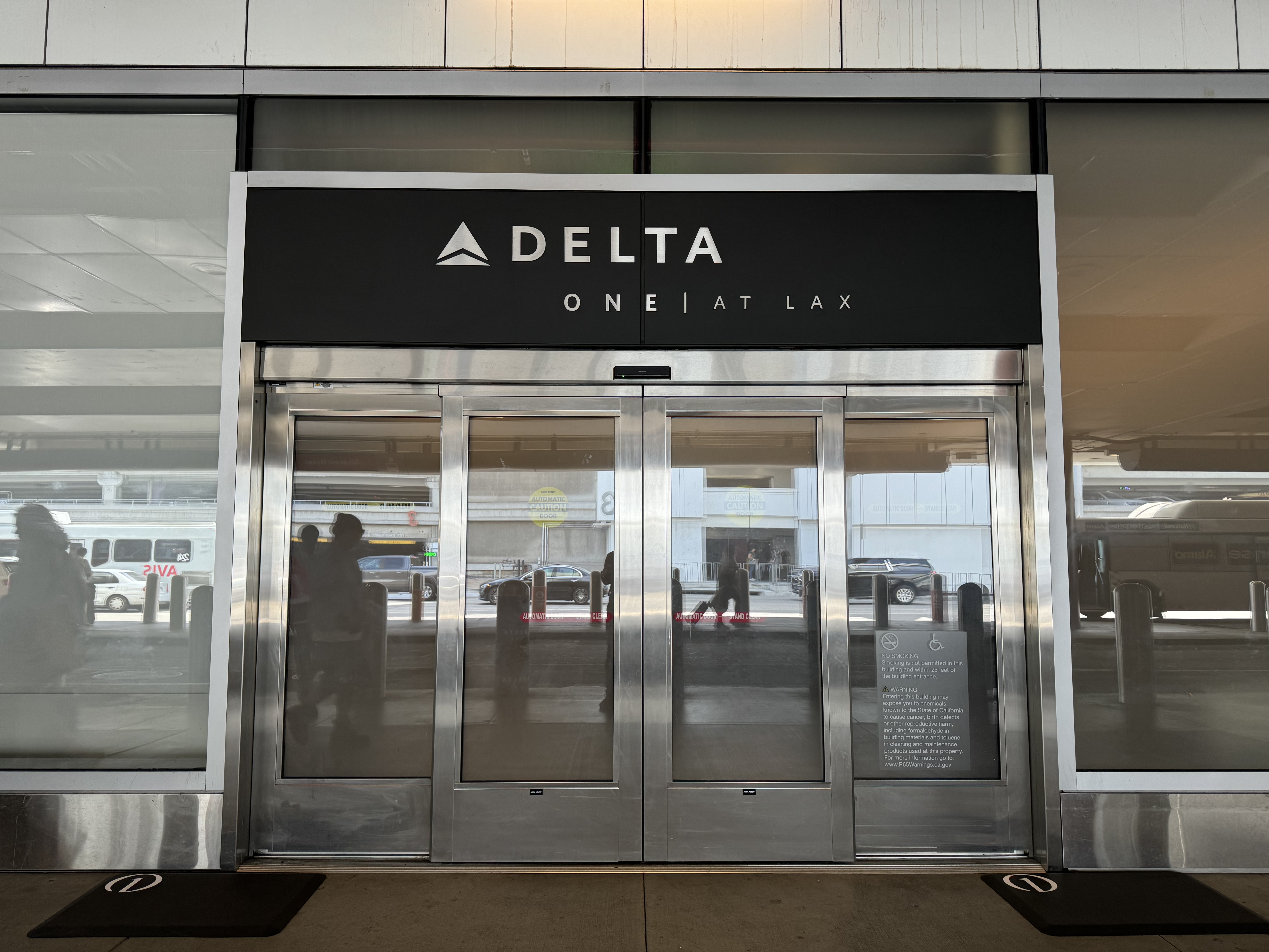 Delta One Lounge LAX exterior door Delta One Lounge LAX exterior door