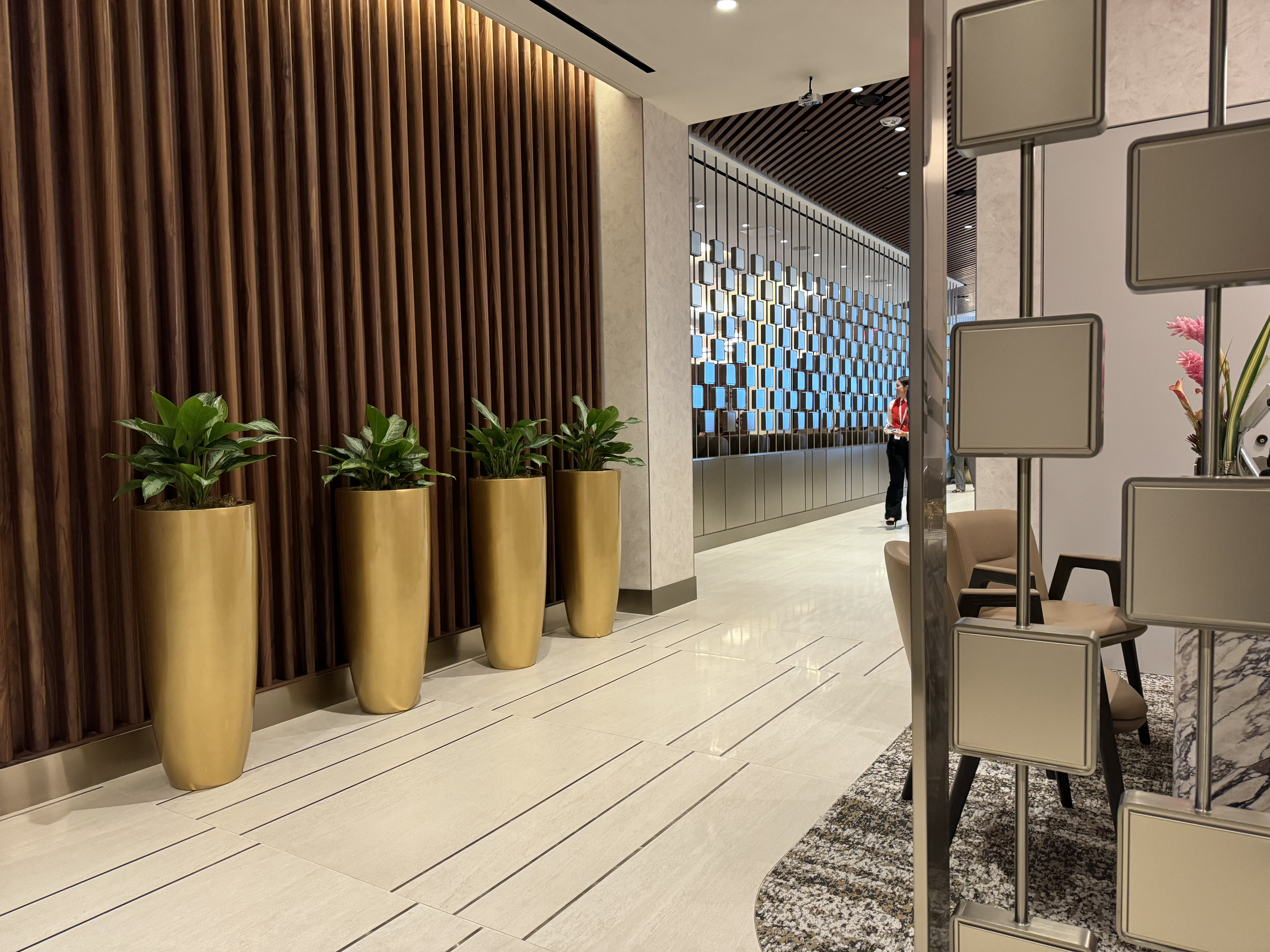 Delta One Lounge LAX lounge entryway Delta One Lounge LAX lounge entryway