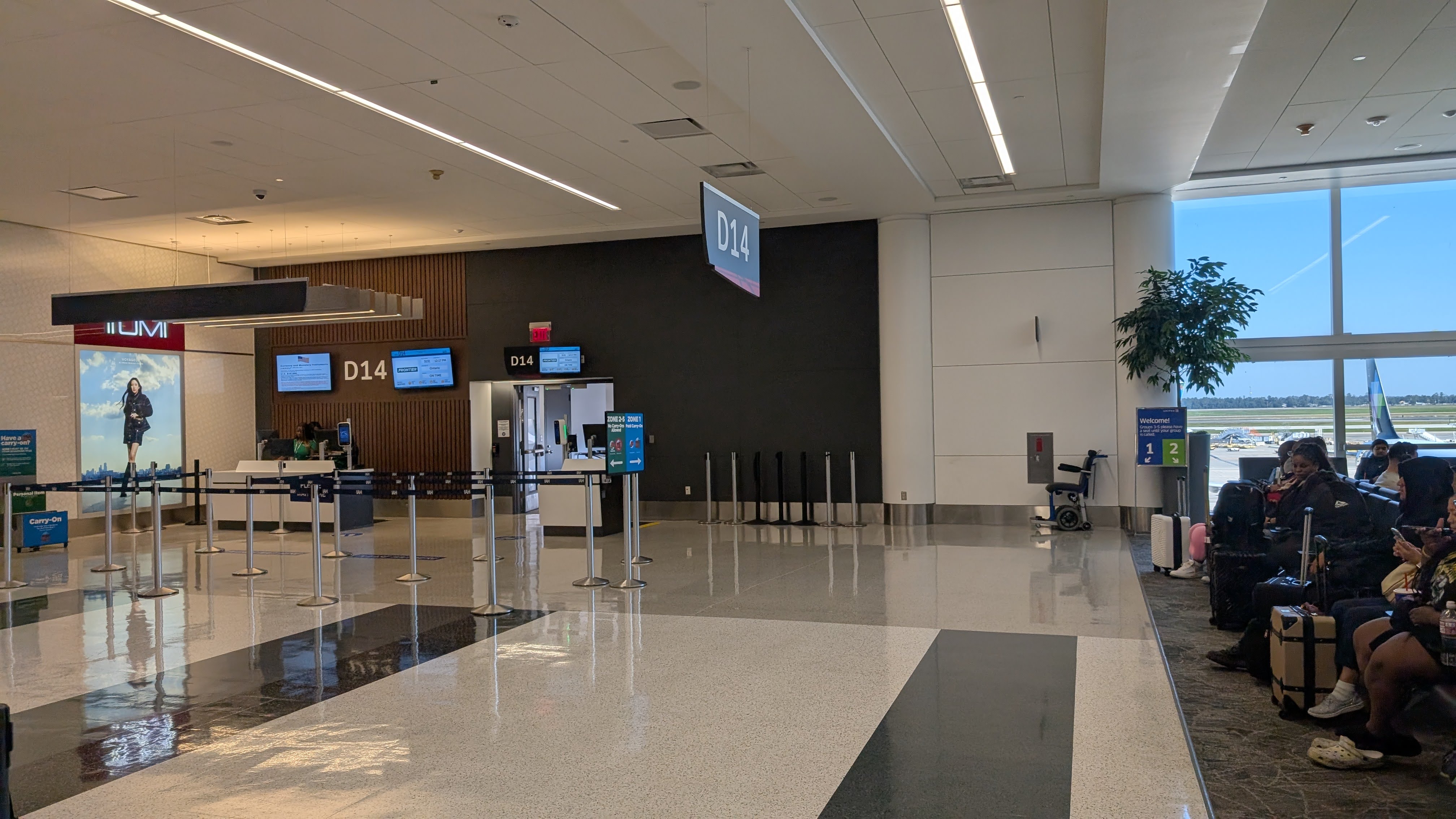 Frontier IAH to ONT Terminal D gate Frontier IAH to ONT Terminal D gate