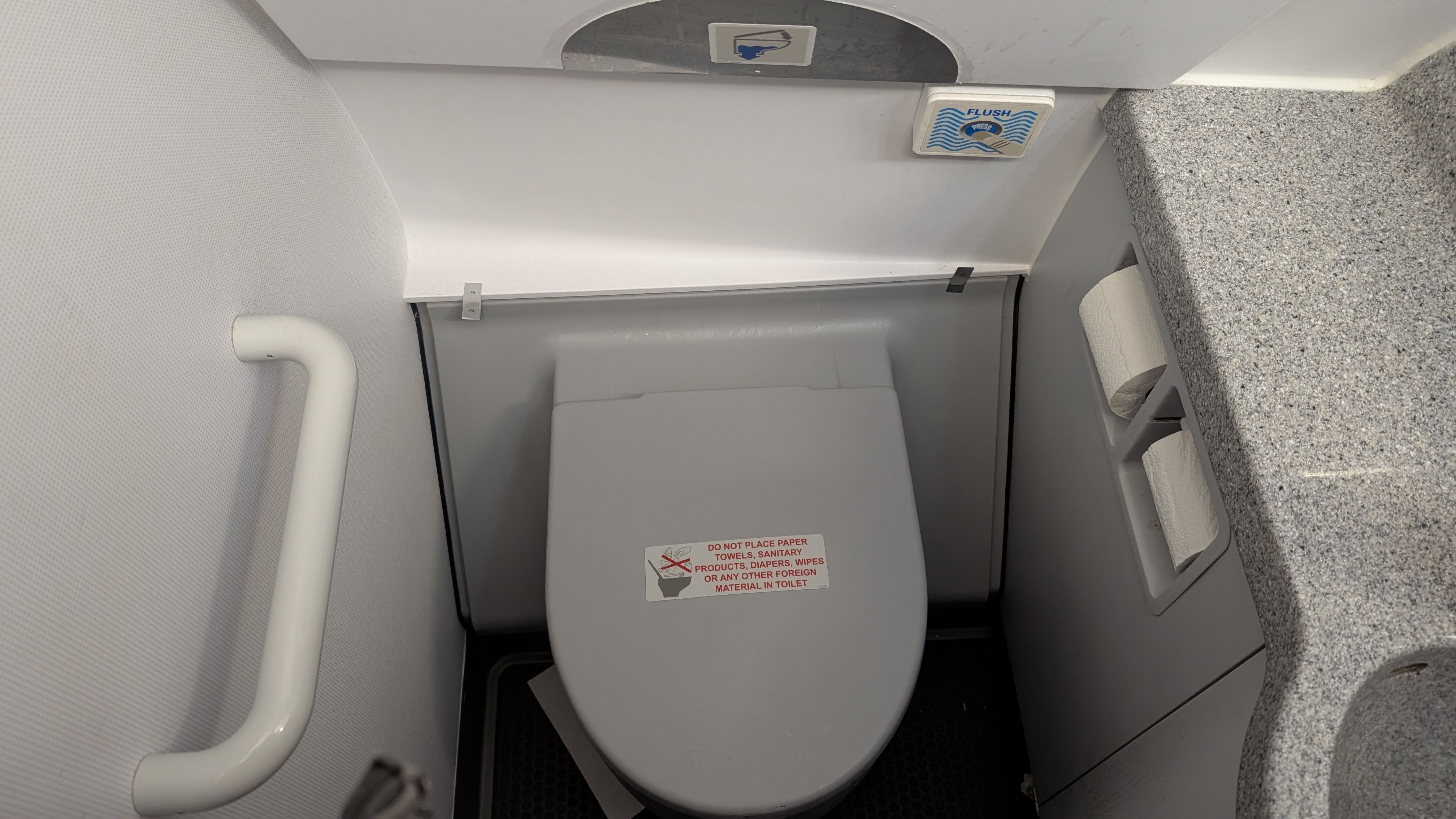 Frontier IAH to ONT lavatory Frontier IAH to ONT lavatory