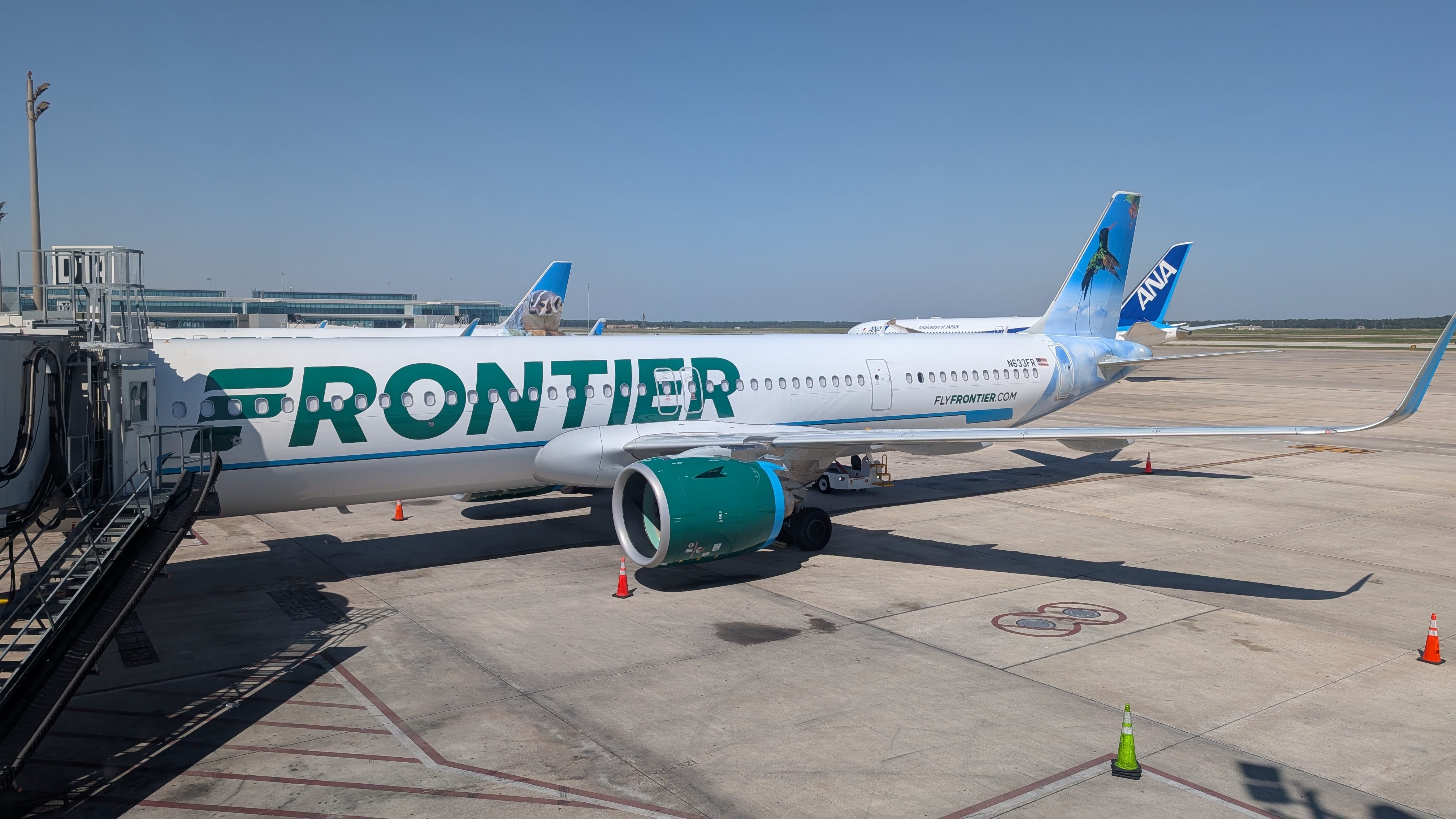 Frontier IAH to ONT plane Frontier IAH to ONT plane