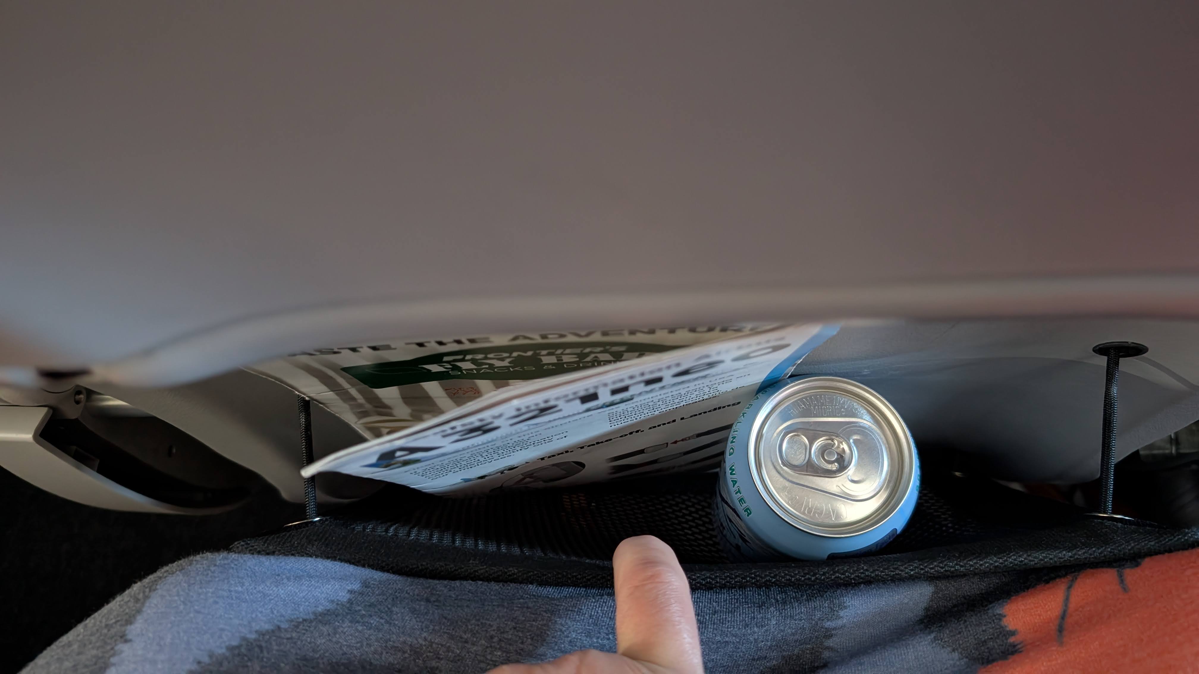 Frontier IAH to ONT seatback pocket Frontier IAH to ONT seatback pocket