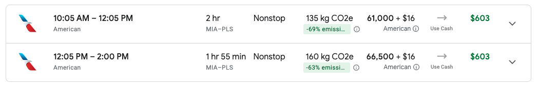 Google flights cash vs points biz class Google flights cash vs points biz class