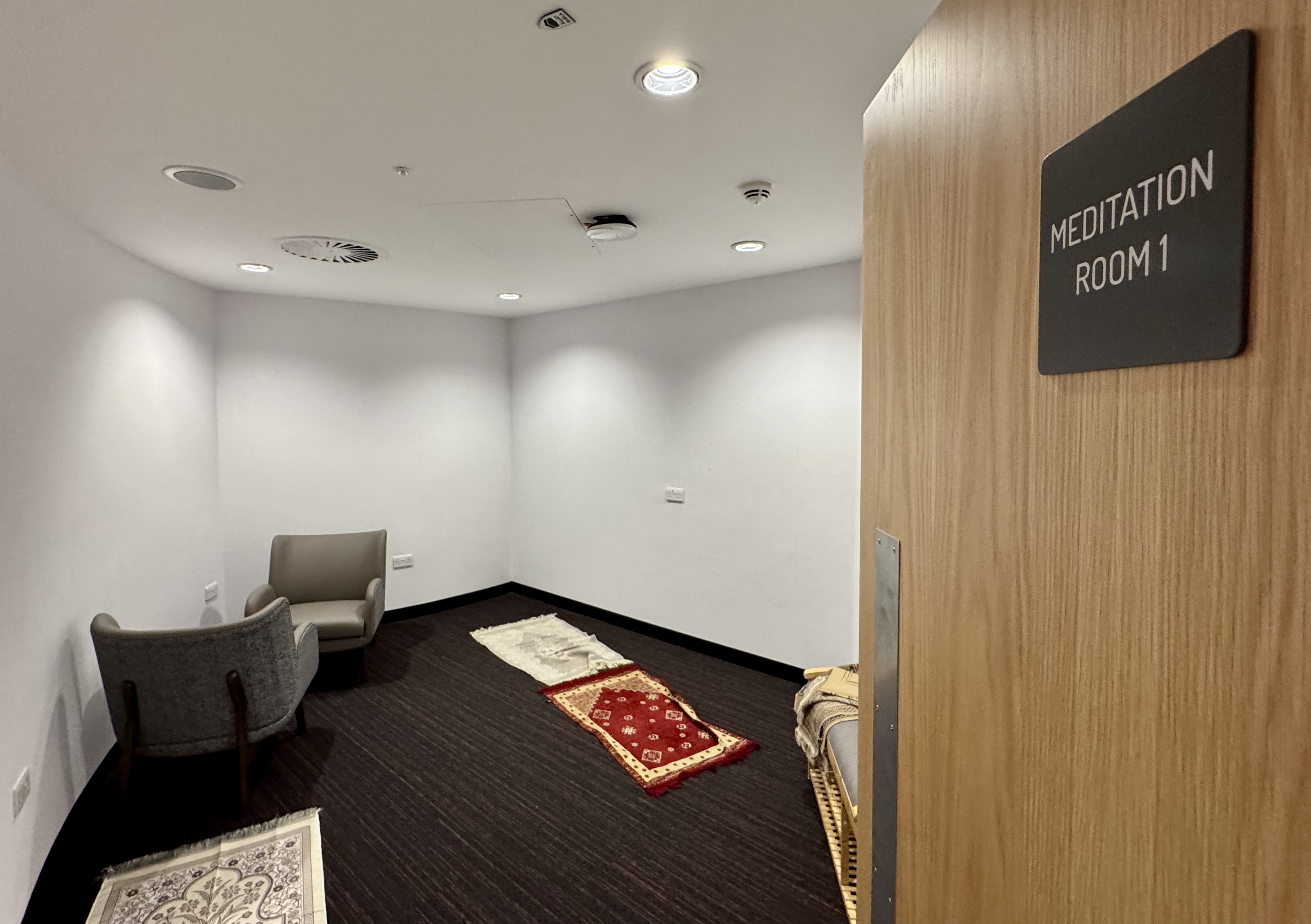 Heathrow Terminal 4 Plaza Premium Lounge meditation room Heathrow Terminal 4 Plaza Premium Lounge meditation room
