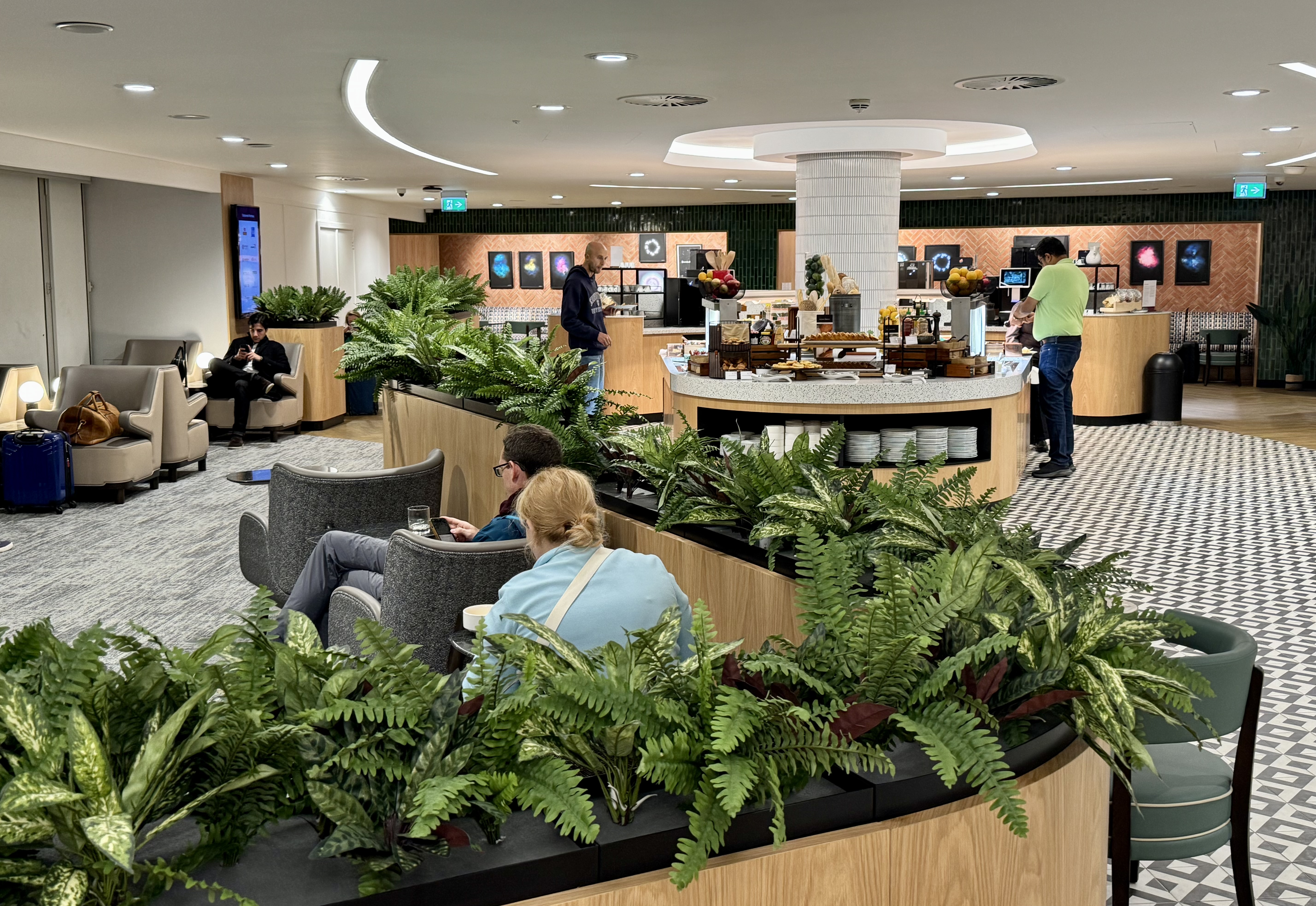 Heathrow Terminal 4 Plaza Premium Lounge seating