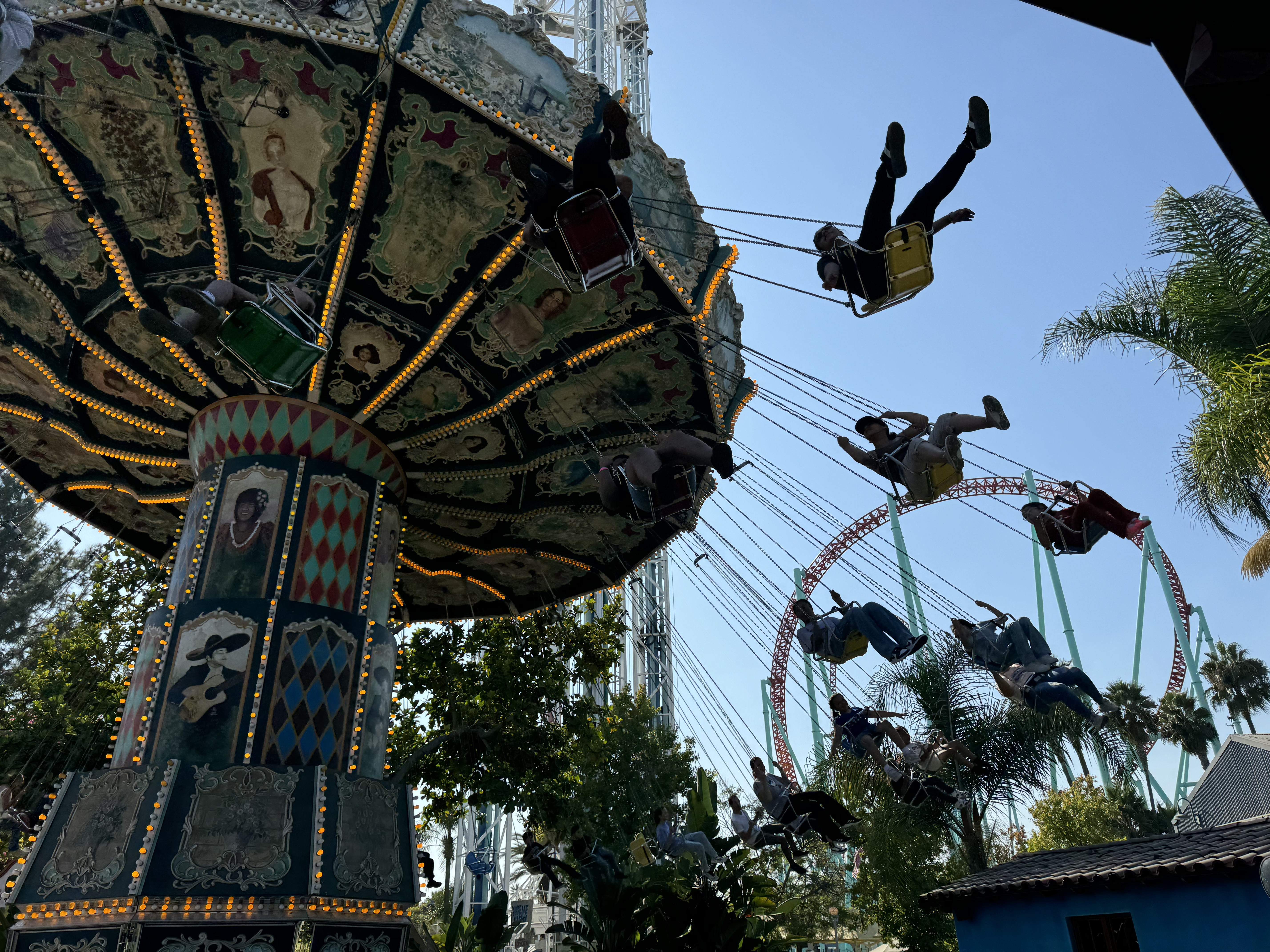 Knott’s Berry Farm Los Voladores swings Knott's Berry Farm Los Voladores swings