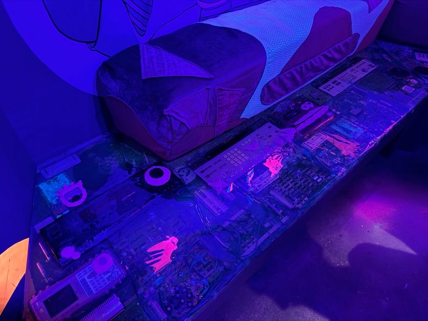 Meow Wolf Houston artist room seating Meow Wolf Houston artist room seating