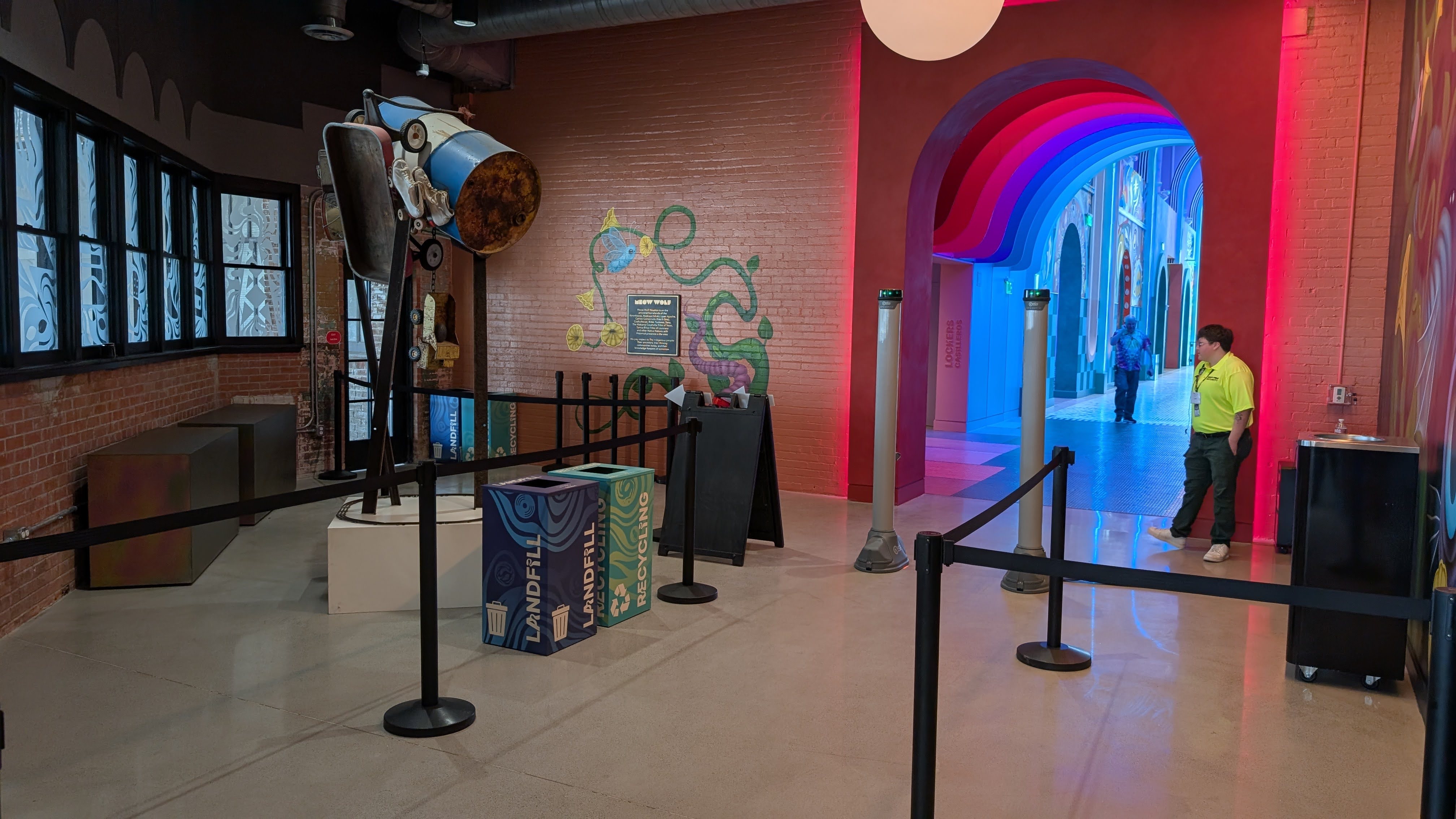 Meow Wolf Houston entrance security Meow Wolf Houston entrance security