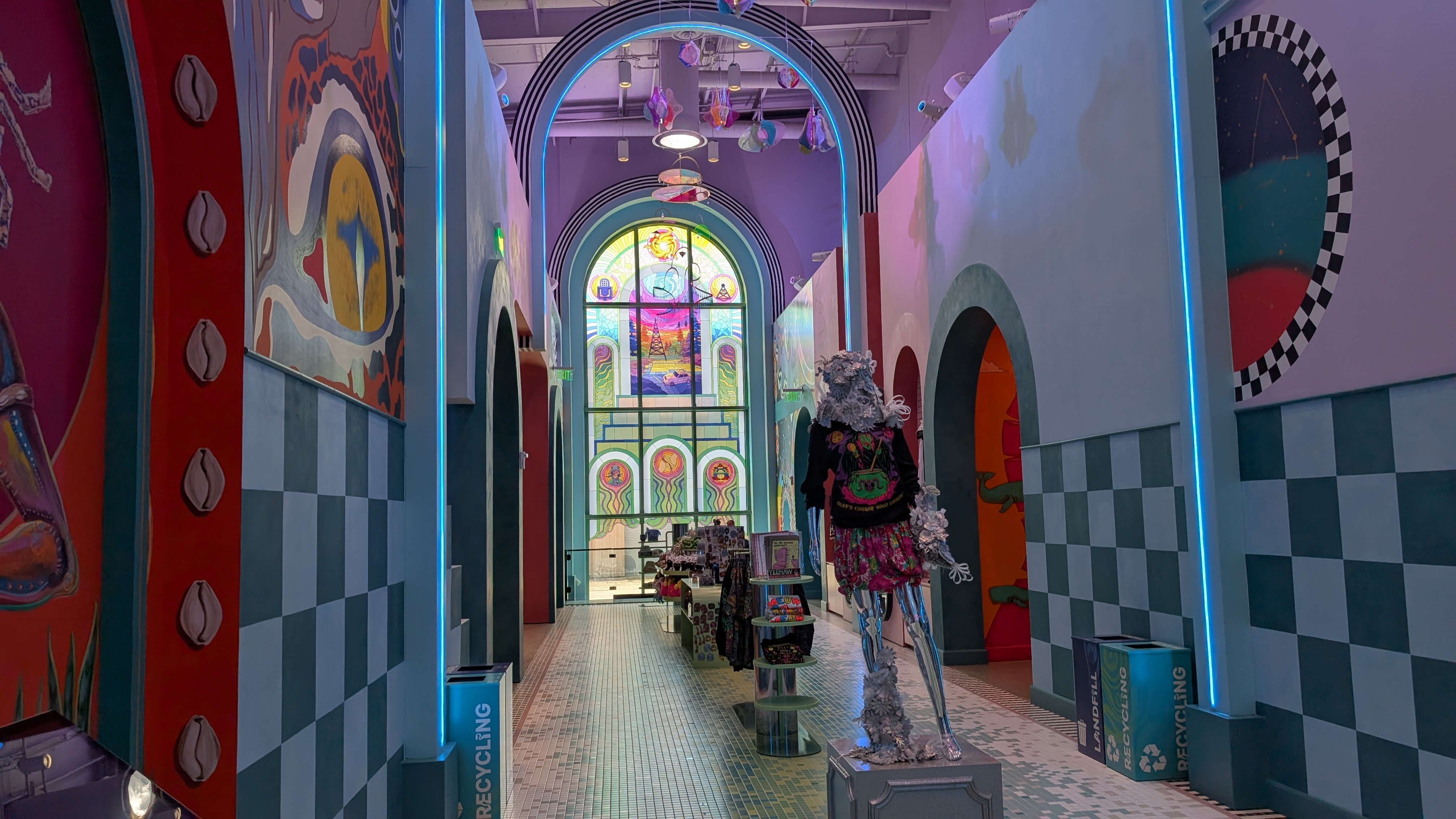 Meow Wolf Houston lobby ceilings Meow Wolf Houston lobby ceilings