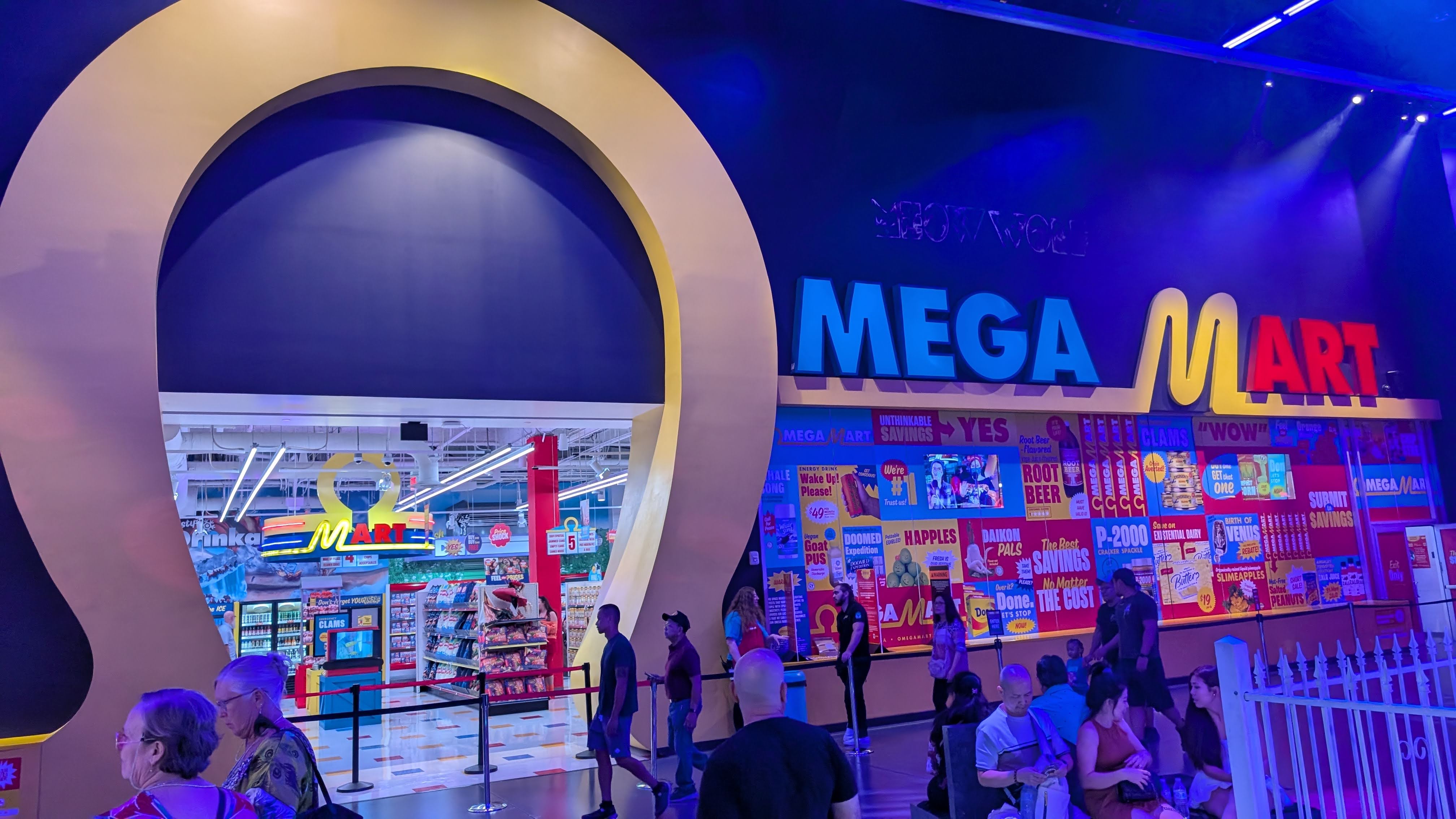 Meow Wolf Las Vegas Omega Mart Area 15 entrance Meow Wolf Las Vegas Omega Mart Area 15 entrance