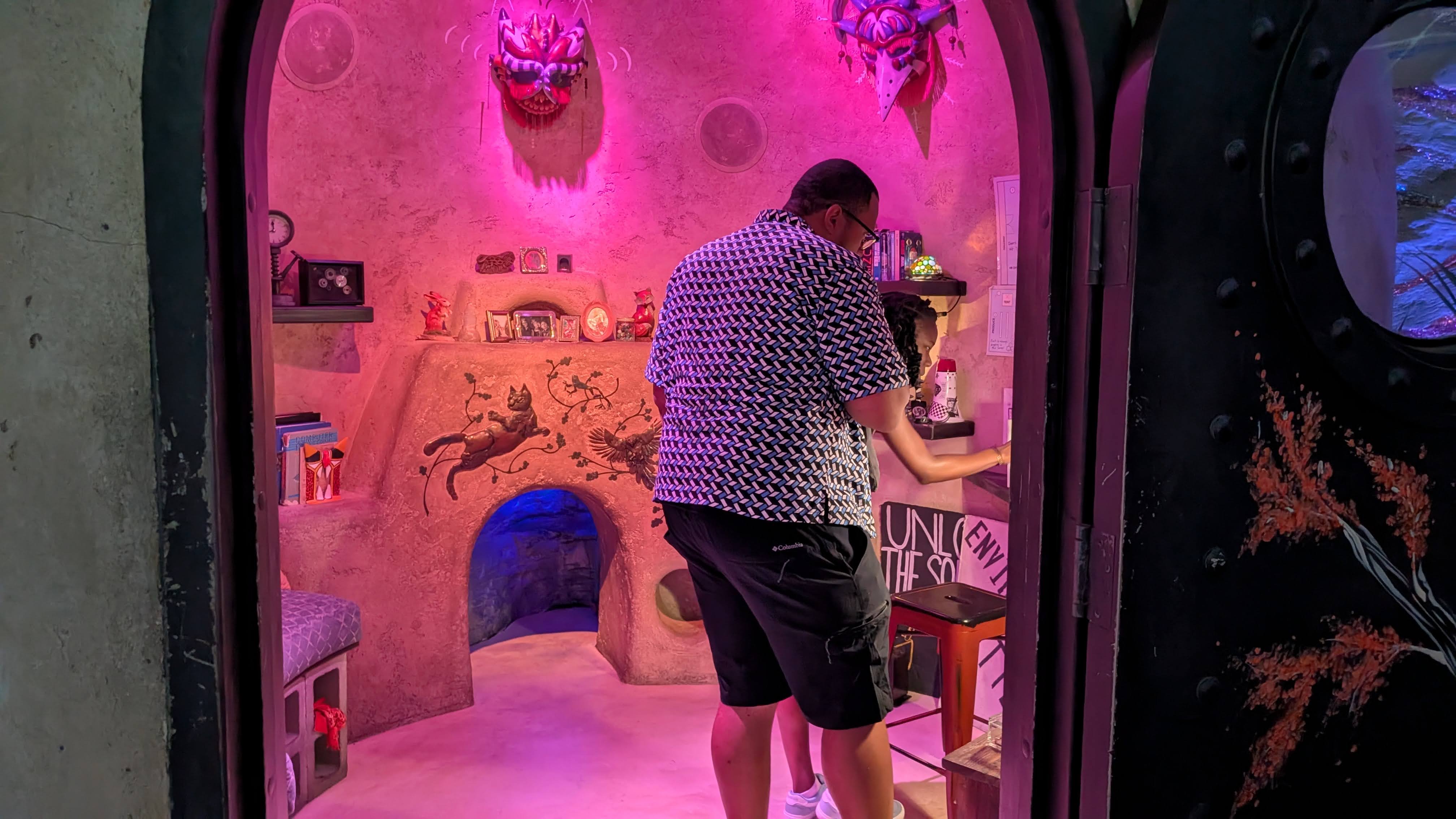 Meow Wolf Las Vegas Omega Mart Seven Monolith Village hut Meow Wolf Las Vegas Omega Mart Seven Monolith Village hut