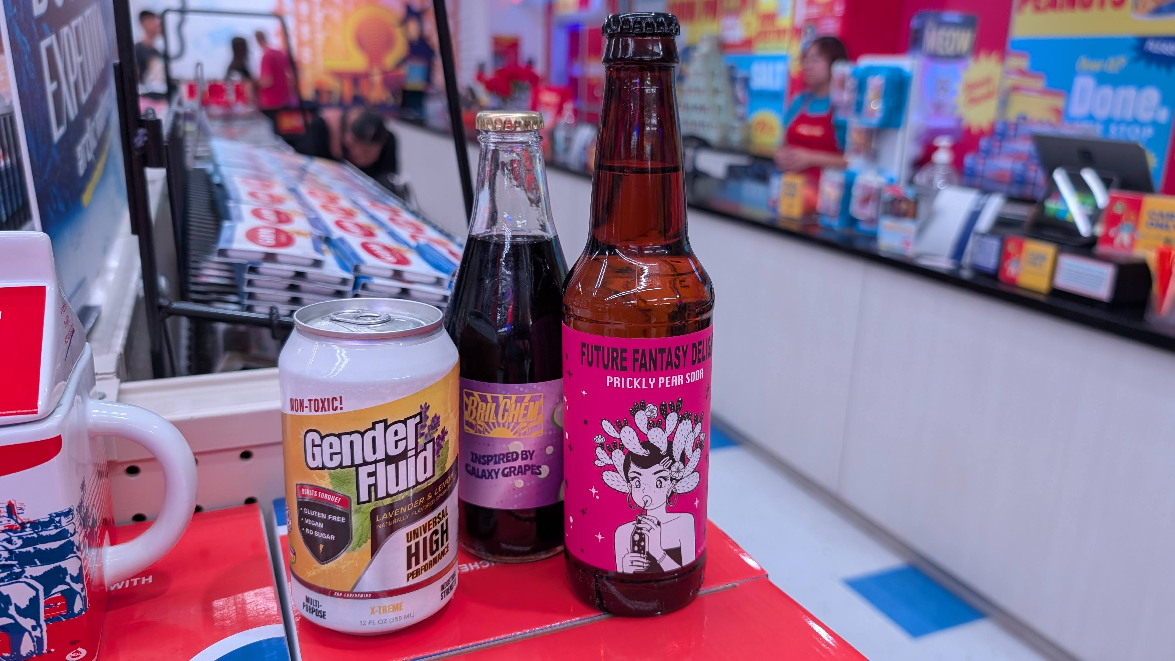 Meow Wolf Las Vegas Omega Mart drinks Meow Wolf Las Vegas Omega Mart drinks
