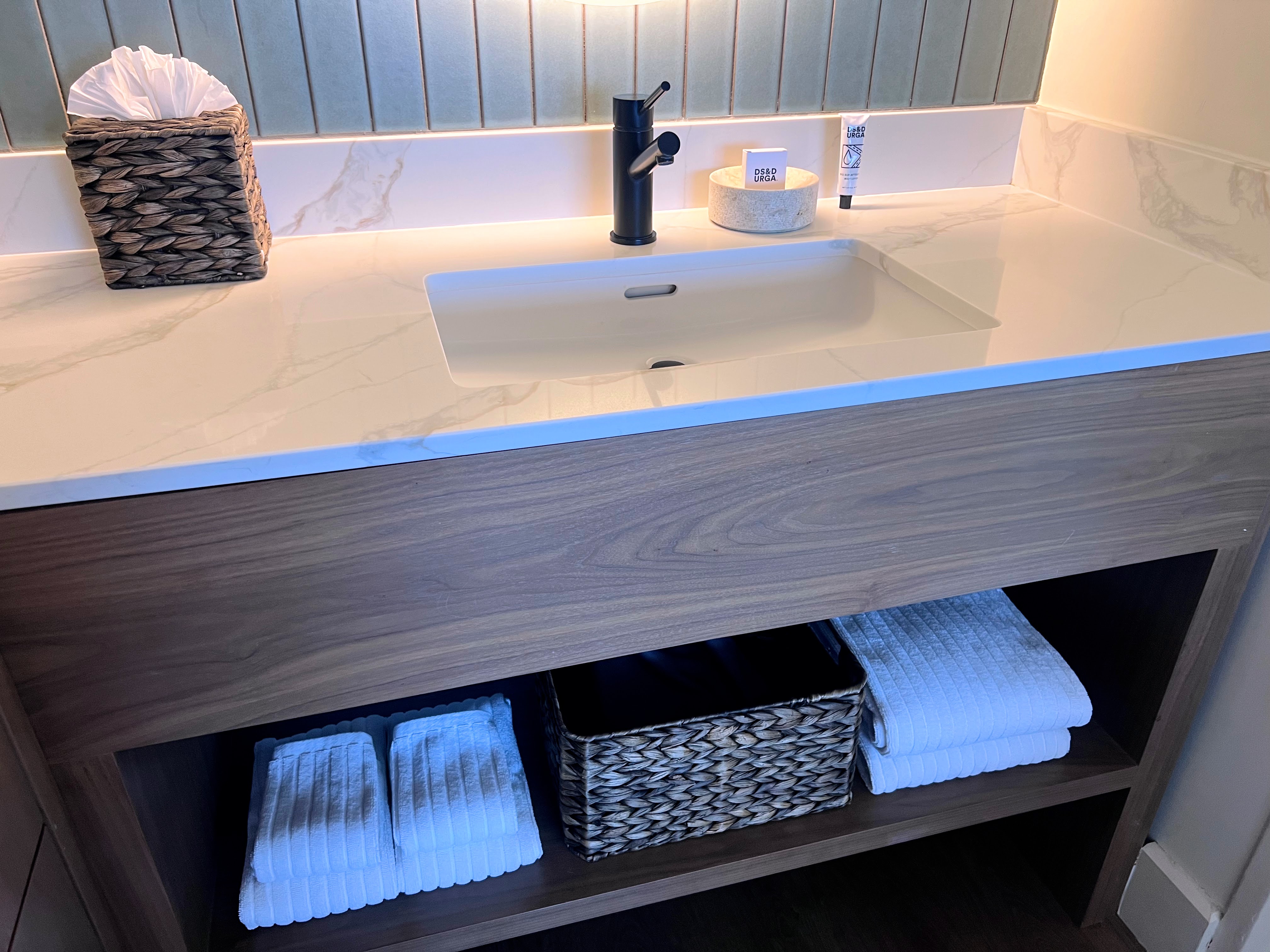 Monterey Beach Hotel guest bathroom sink Monterey Beach Hotel guest bathroom sink