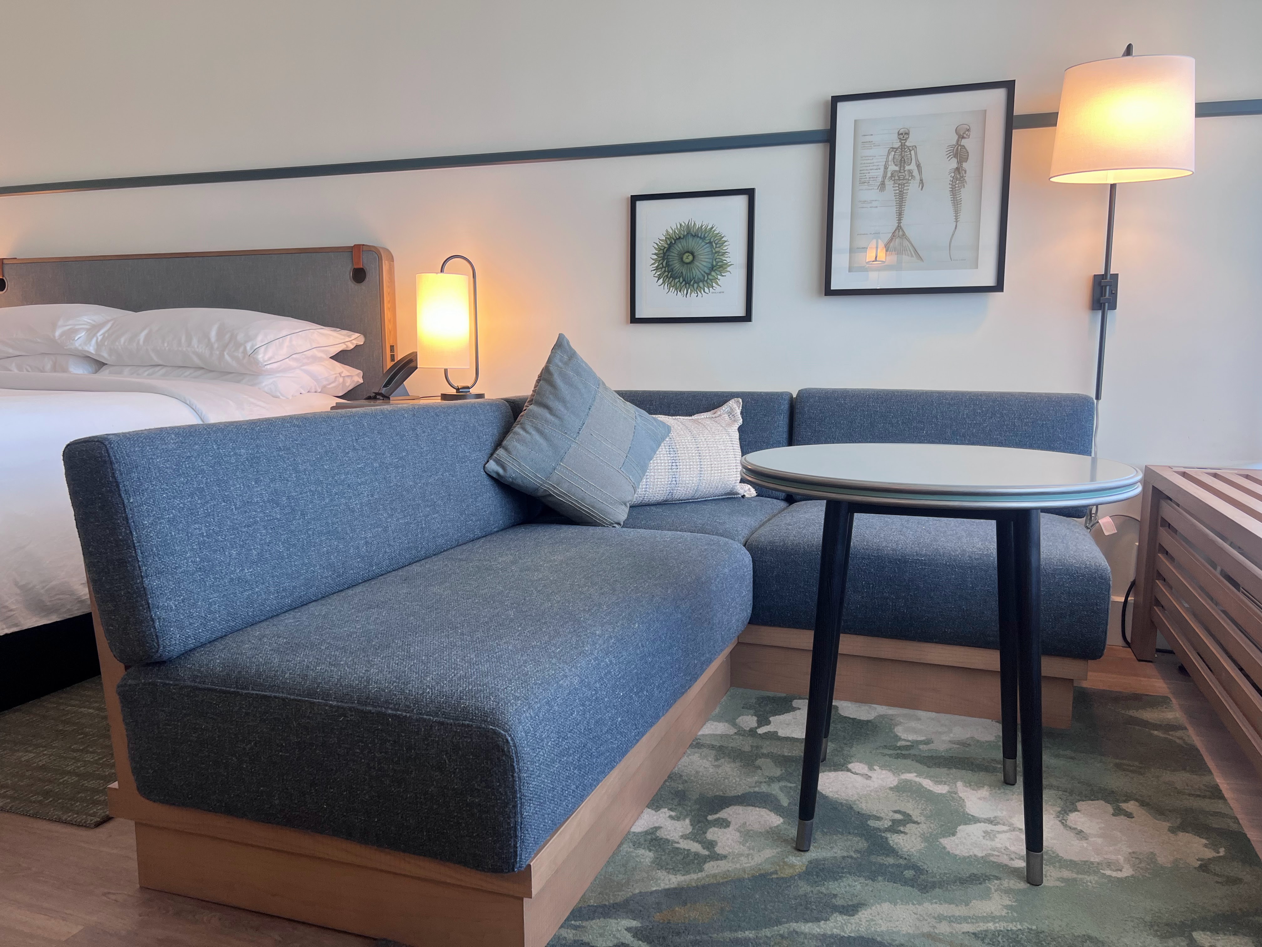 Monterey Beach Hotel guest room sitting area Monterey Beach Hotel guest room sitting area