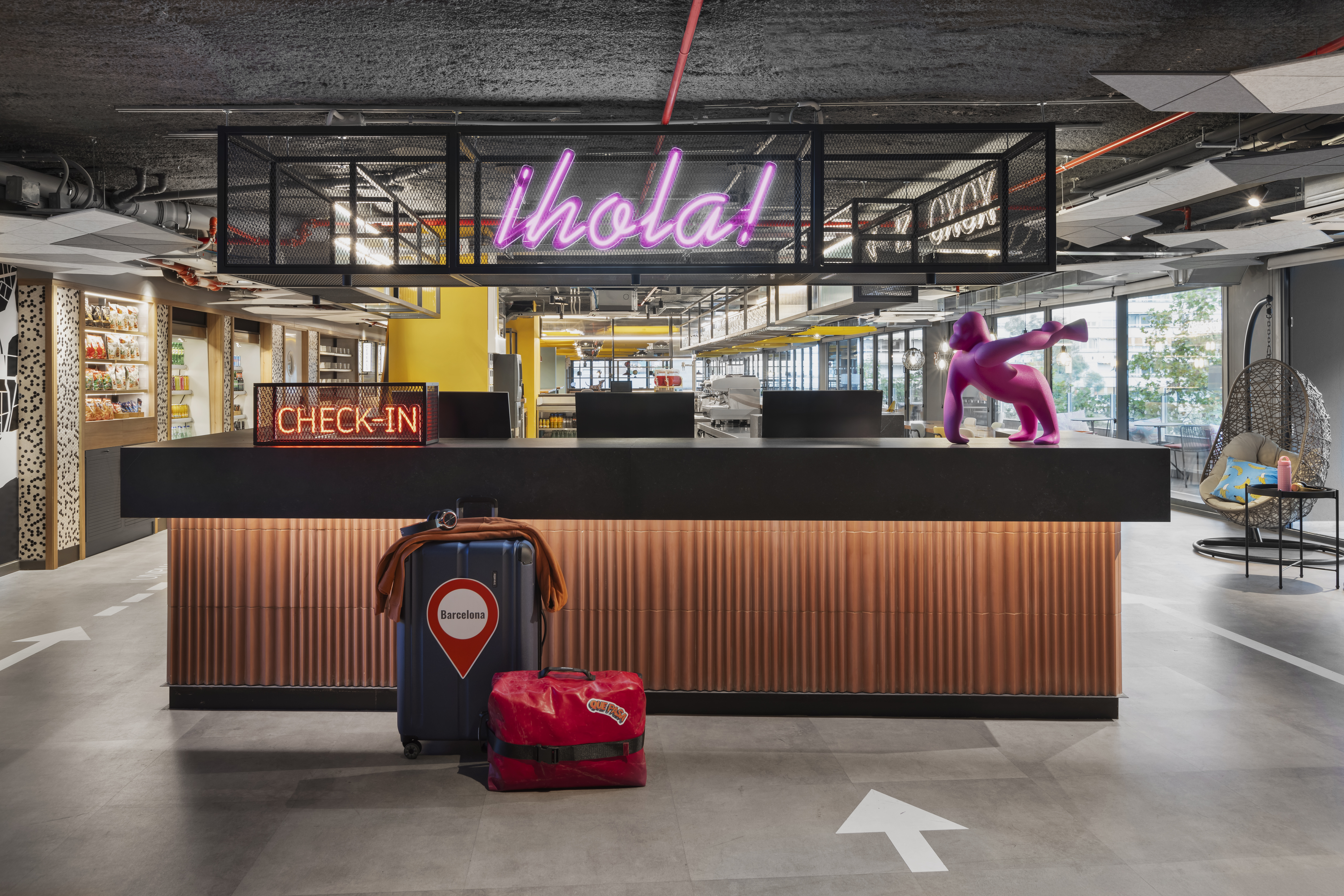 Moxy Barcelona reception desk