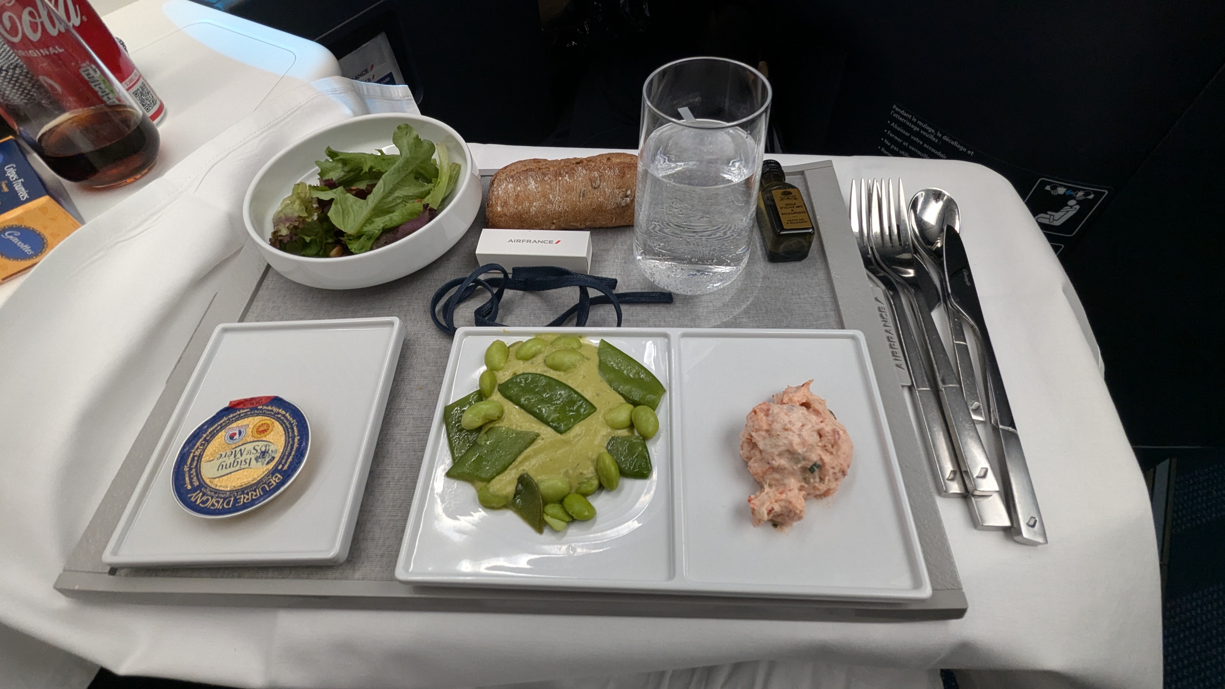 Air France business class appetizer Air France business class appetizer