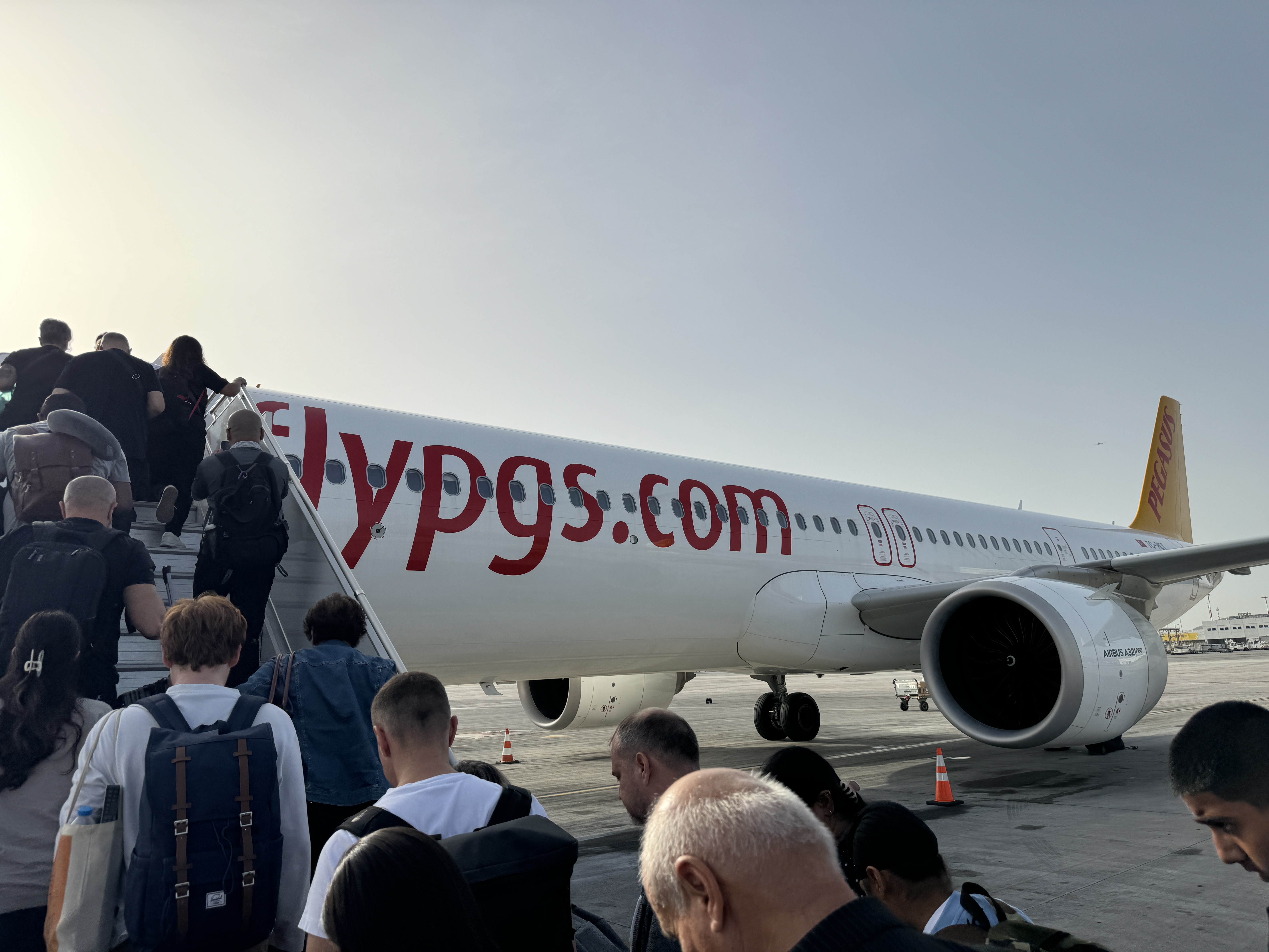 Pegasus ATH SAW boarding via stairs Pegasus ATH SAW boarding via stairs