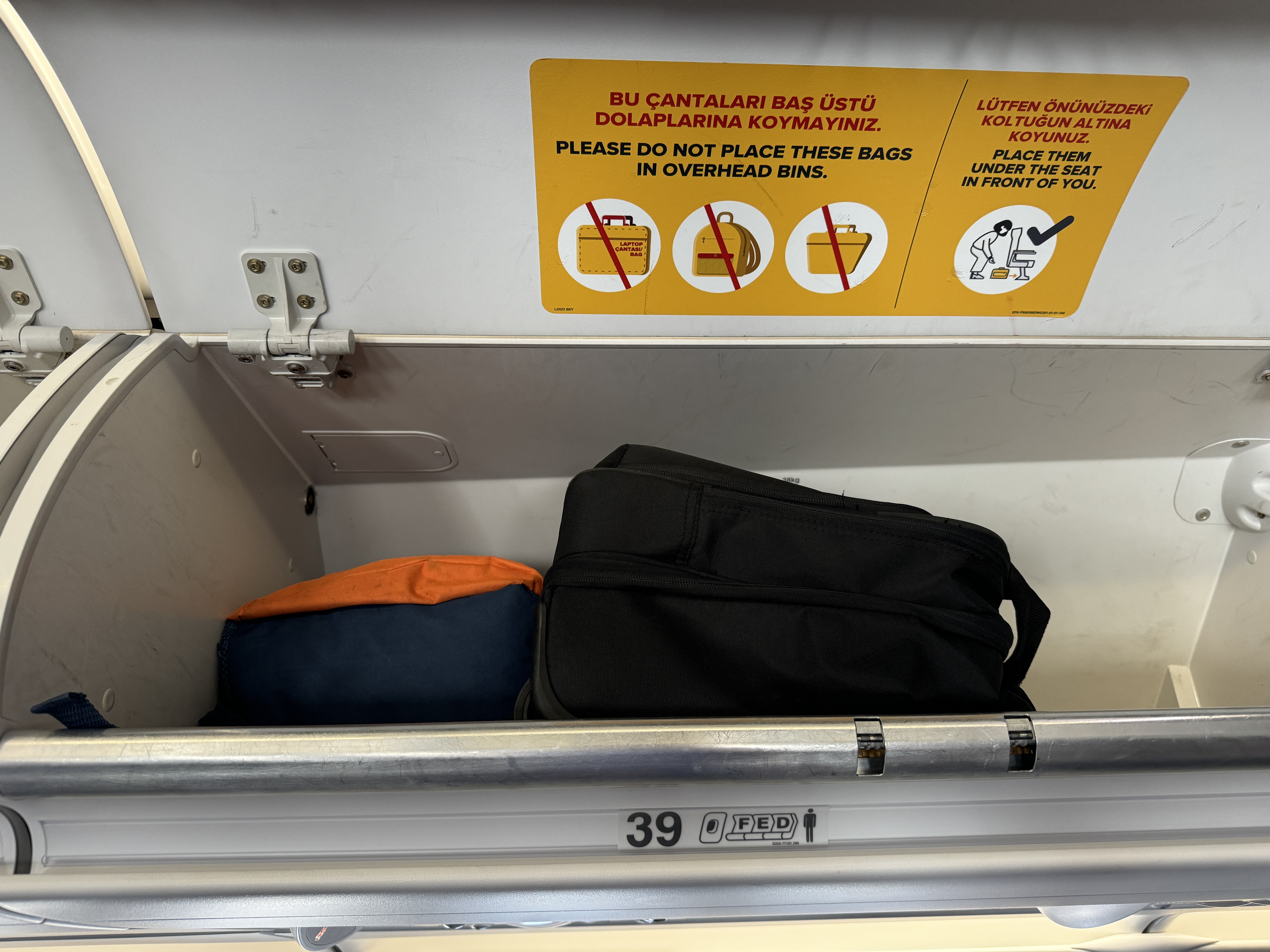 Pegasus ATH SAW overhead bin Pegasus ATH SAW overhead bin