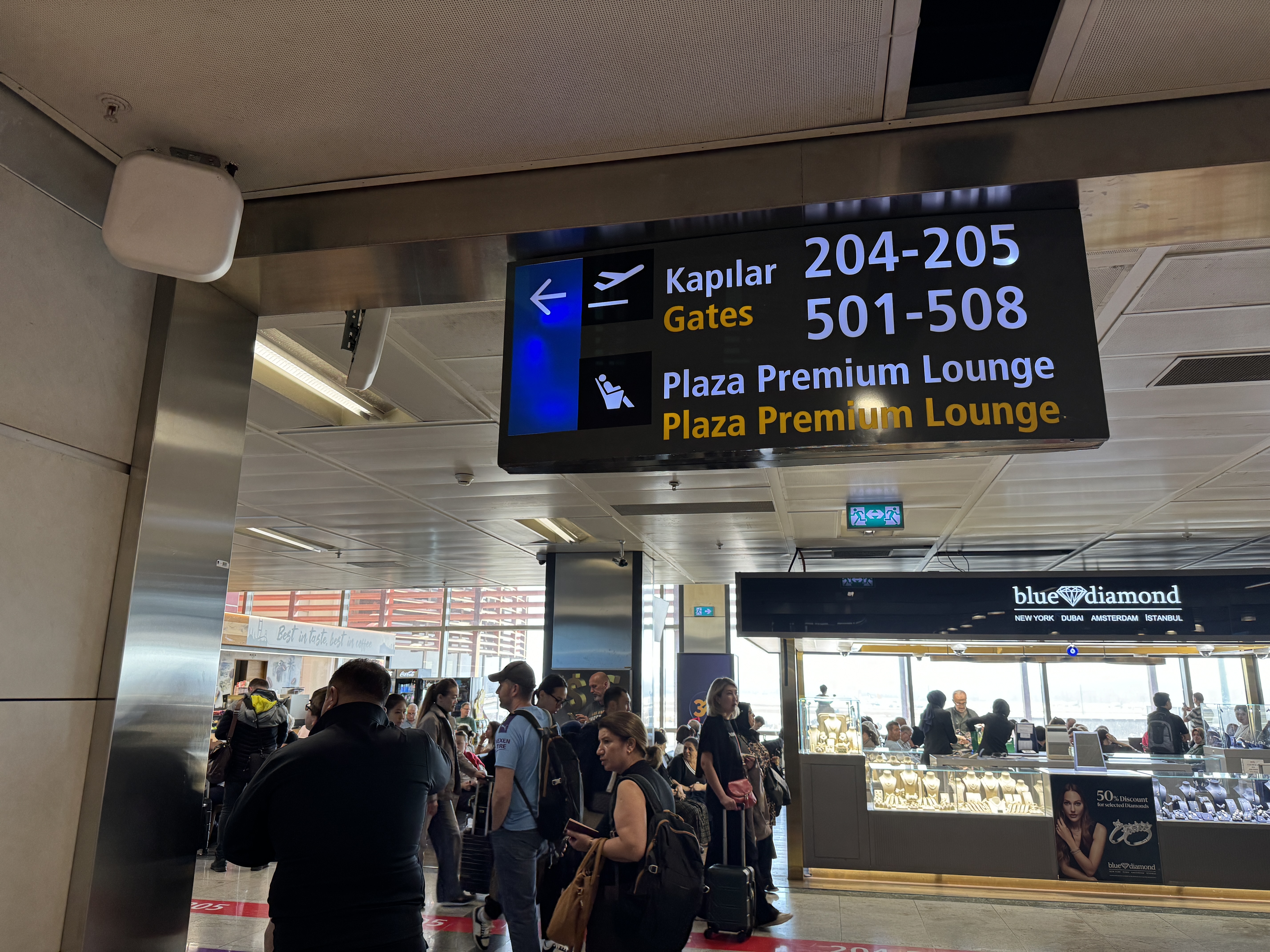 SAW lounge signage