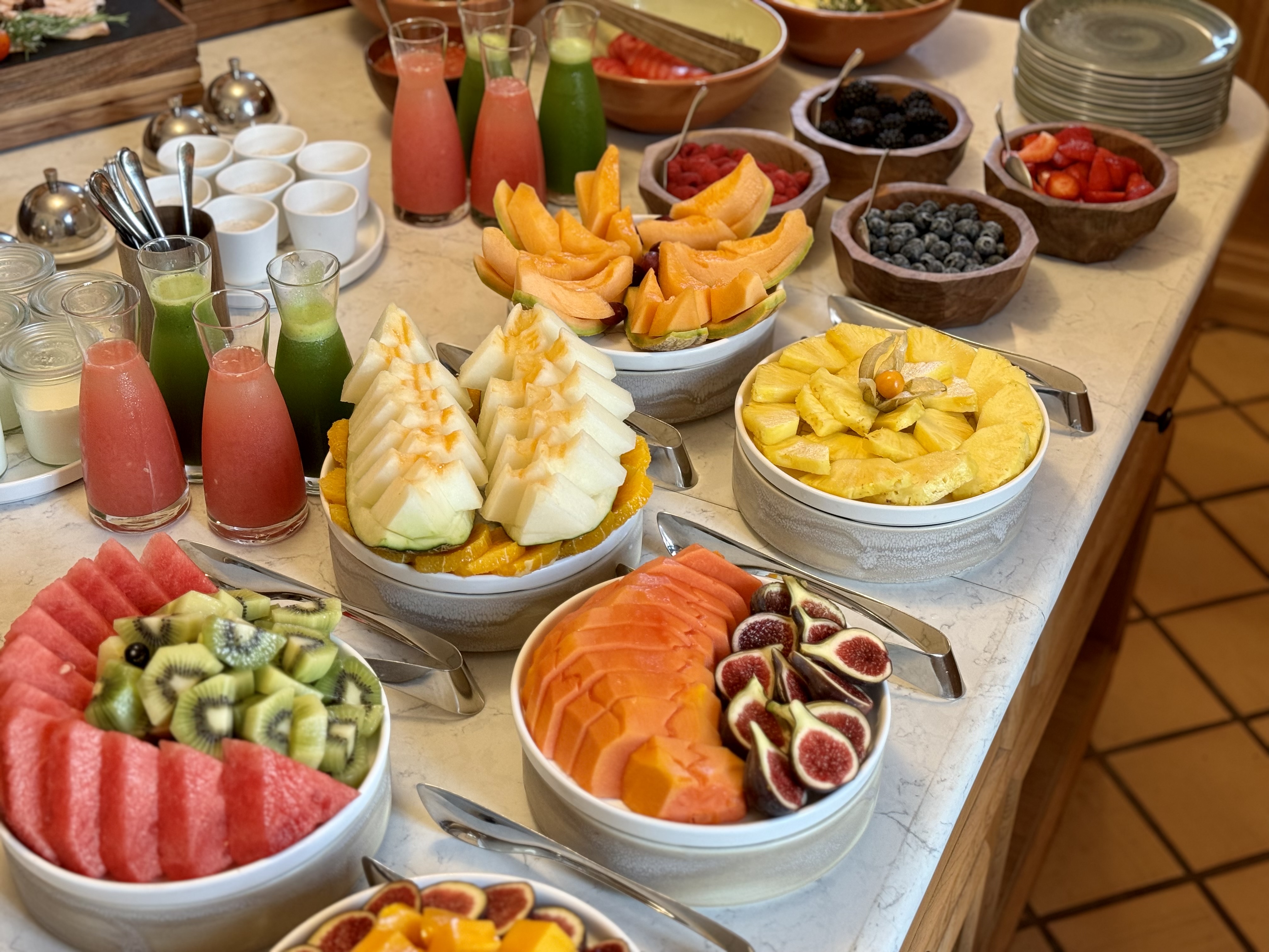 Son Bunyola Mallorca Spain Sa Terassa breakfast buffet