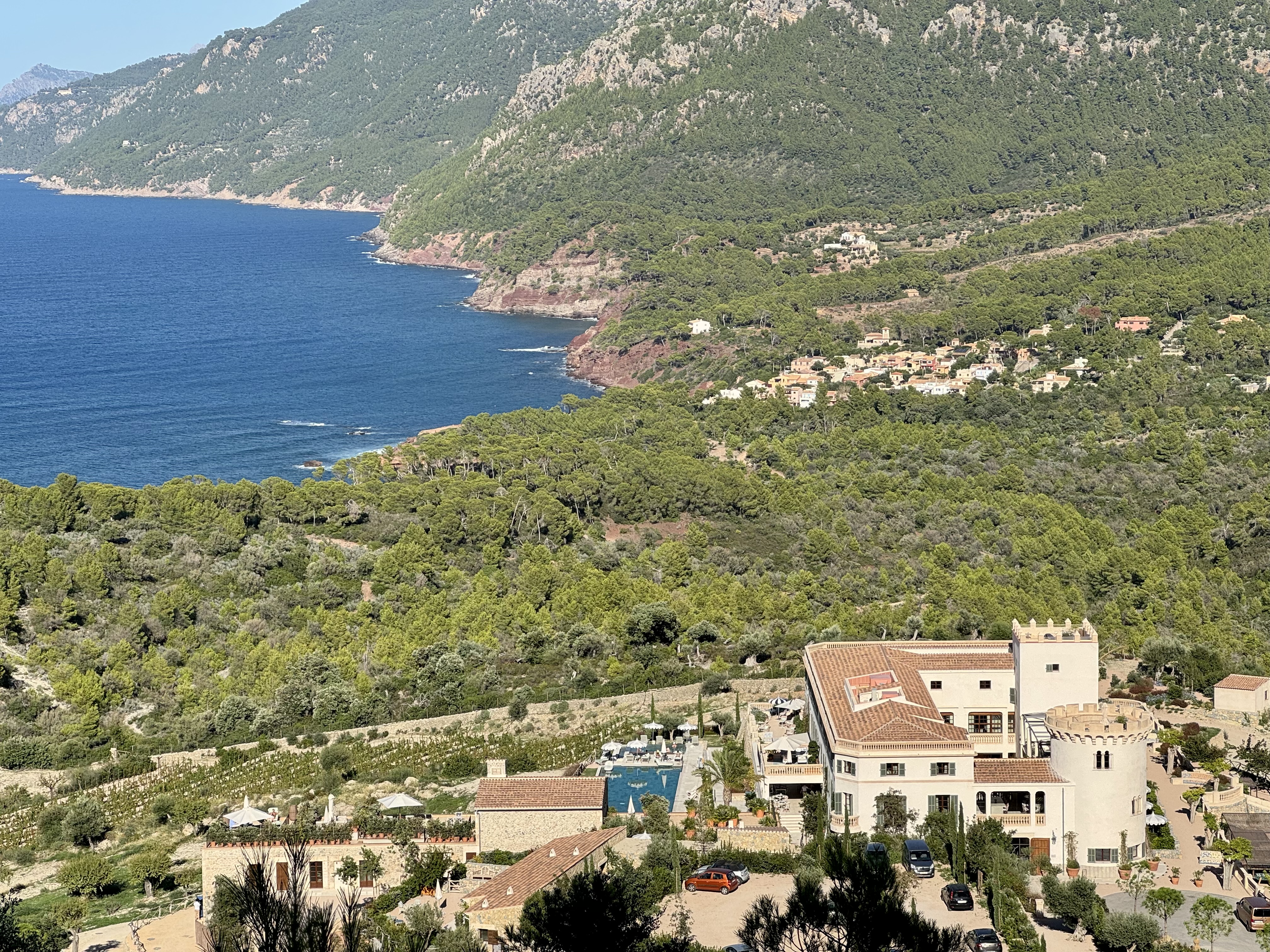 Son Bunyola Mallorca Spain scenery birds eye view