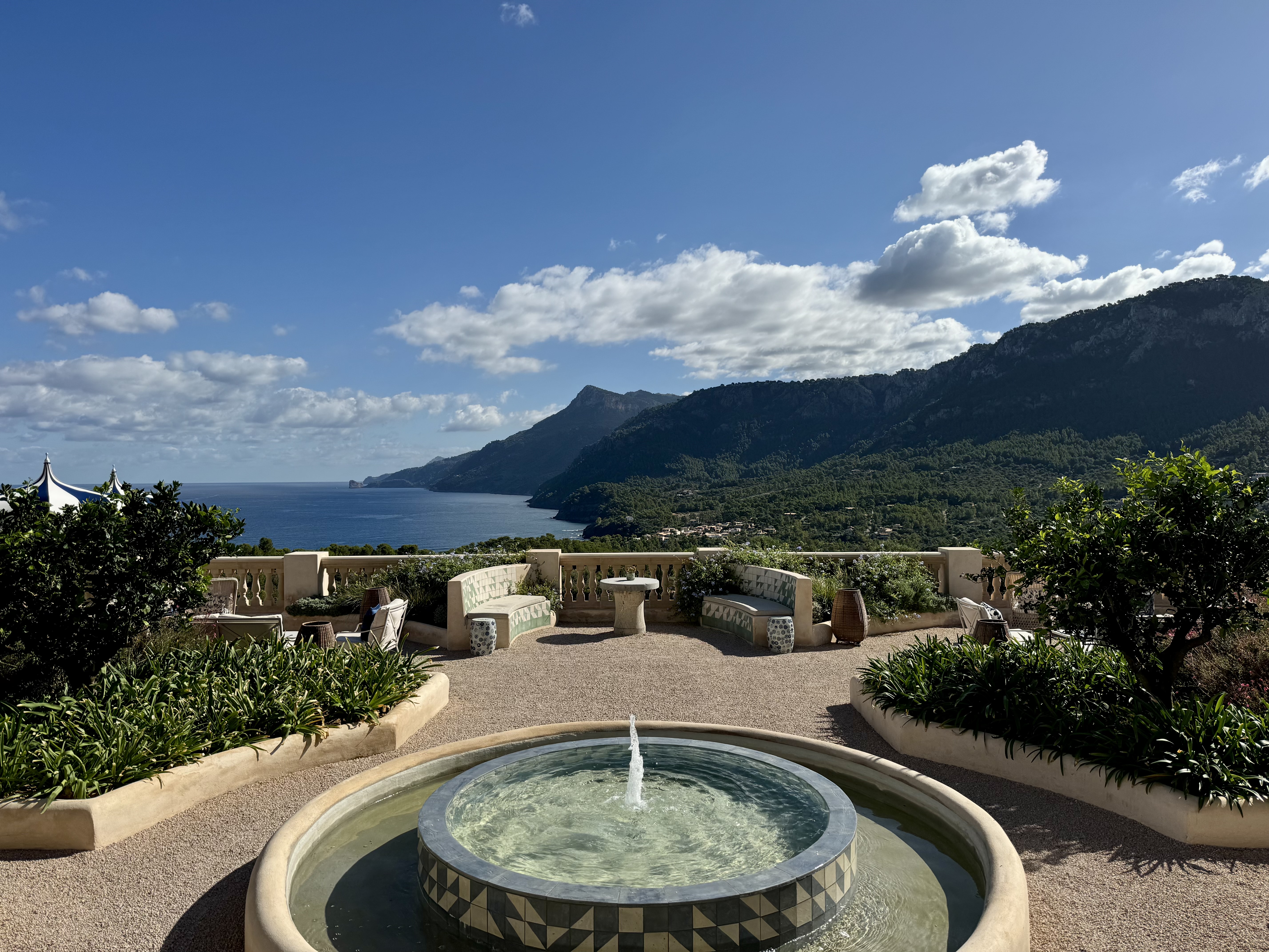 Son Bunyola Mallorca Spain scenery water fountain