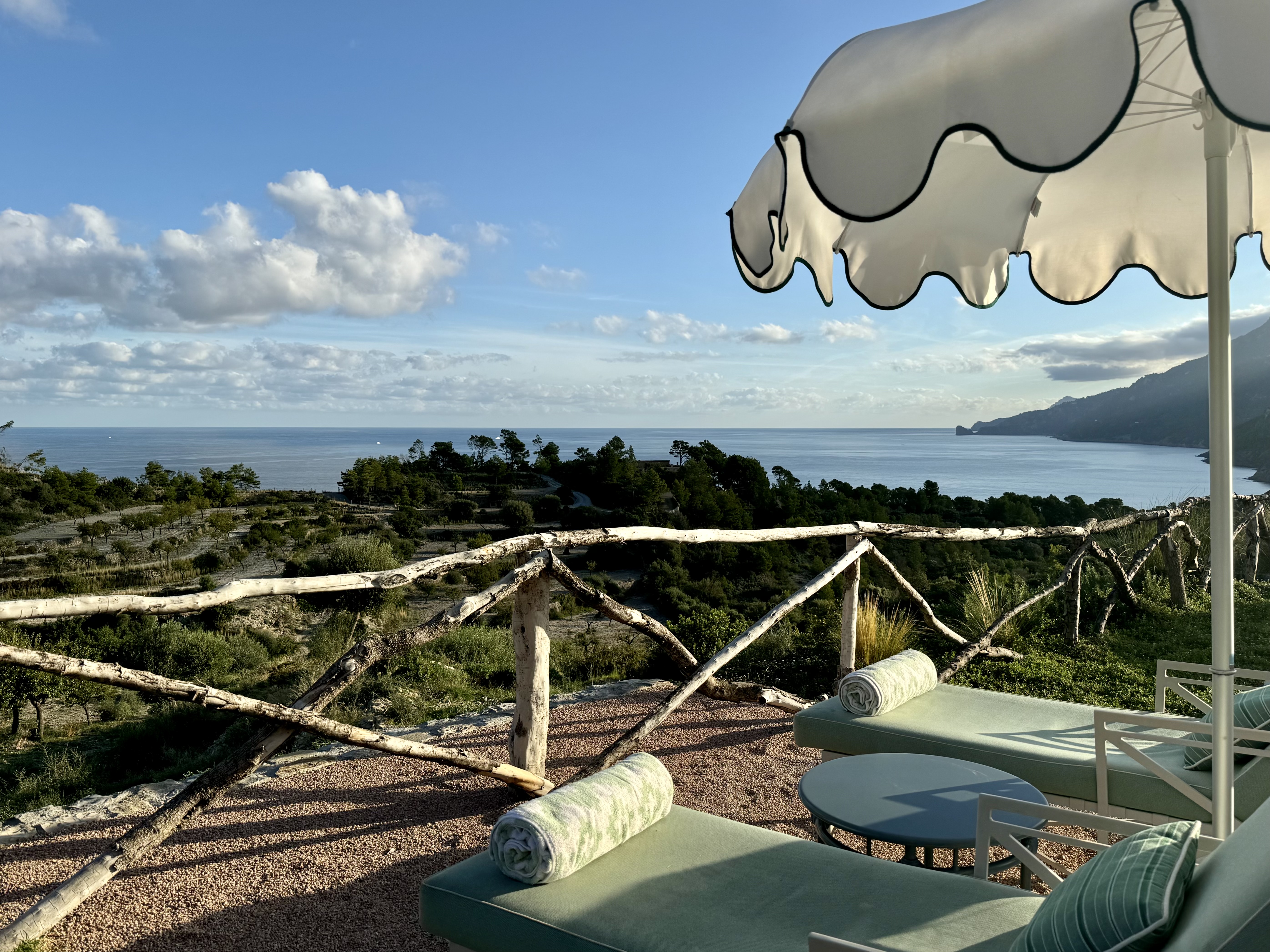 Son Bunyola Mallorca Spain sun lounger sea view