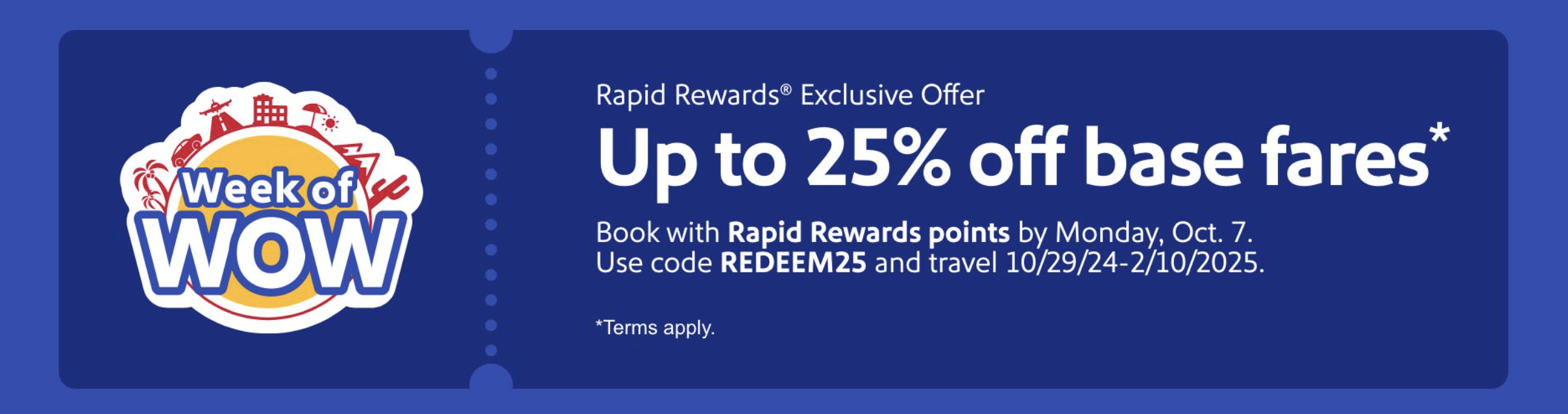 Southwest award fare sale October 2024 Southwest award fare sale October 2024