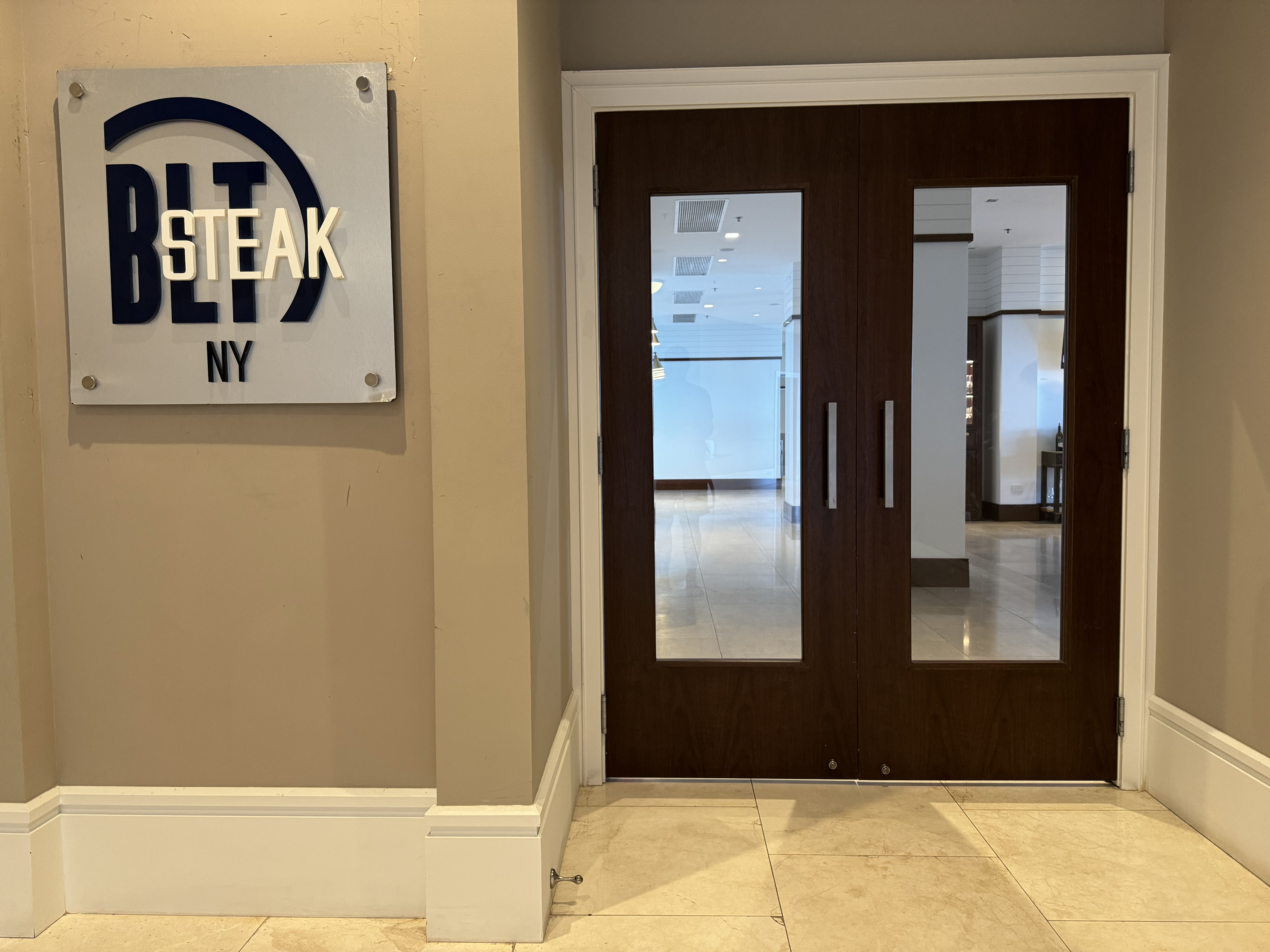 St Regis Bermuda BLT Steak NY Restaurant entrance