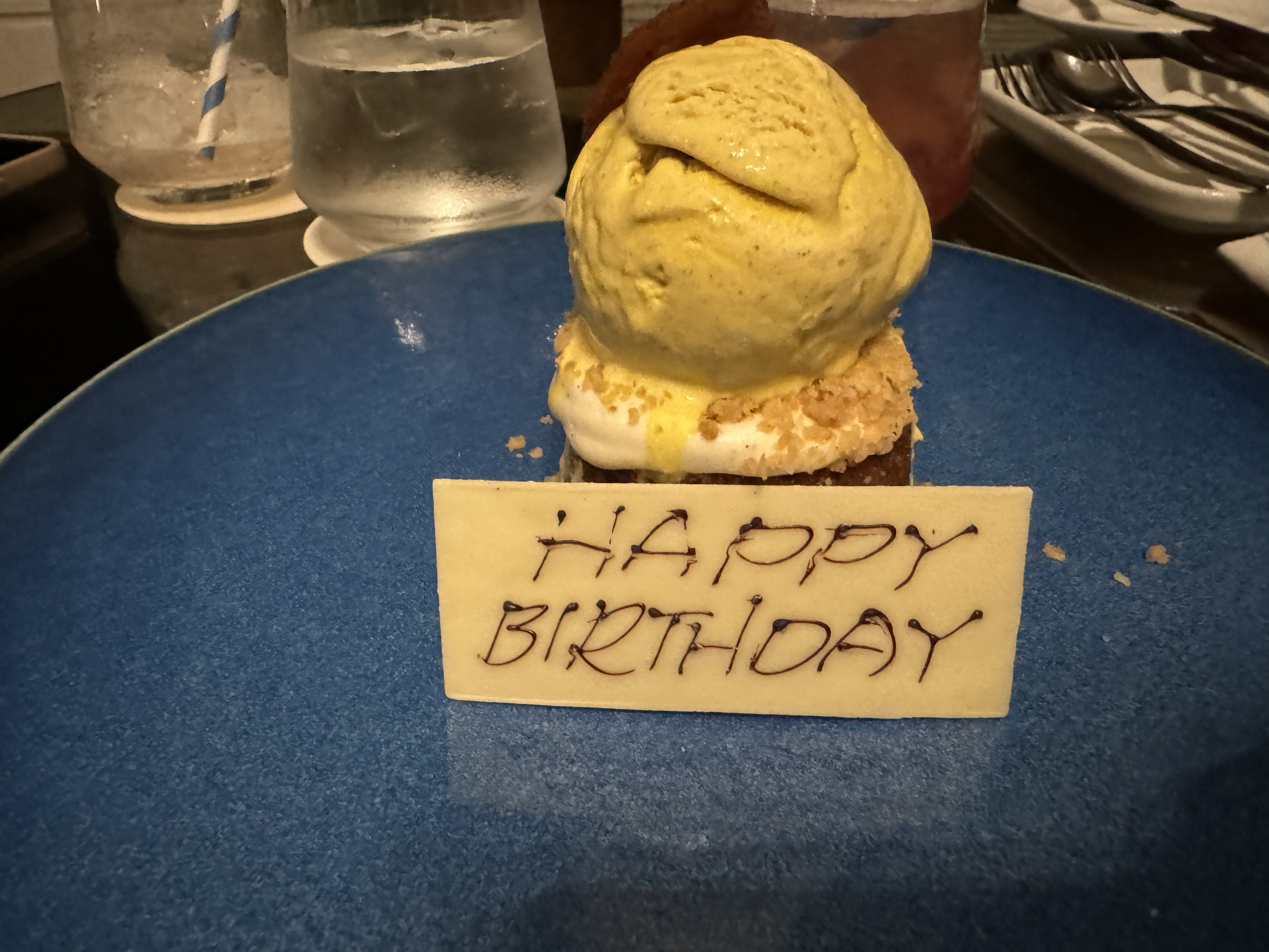 St Regis Bermuda St Regis Bar carrot cake ice cream birthday