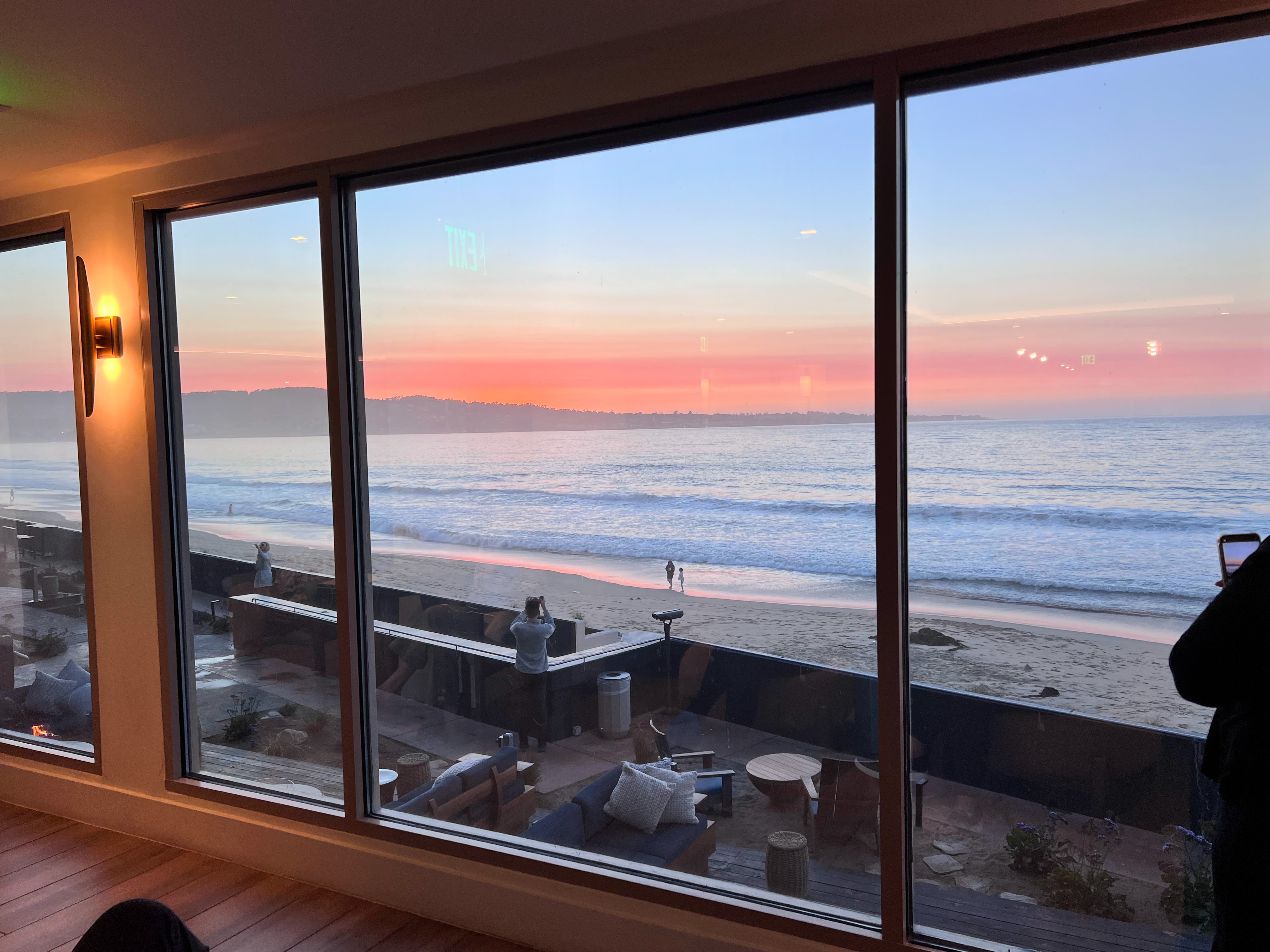 Sunset view from Monterey Beach Hotel Sunset view from Monterey Beach Hotel