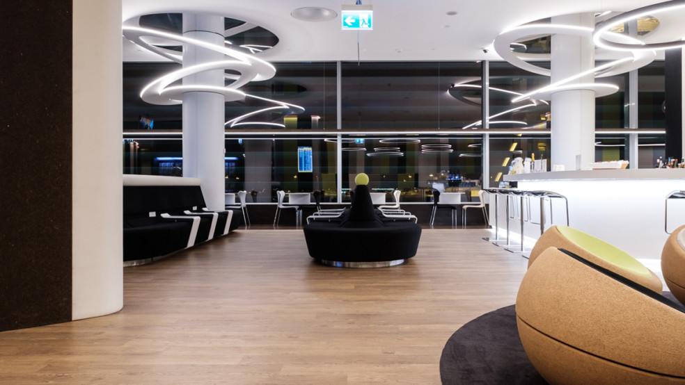 The TAP Premium Lounge at the Lisbon airport The TAP Premium Lounge at the Lisbon airport