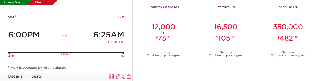 Virgin Upper Class 350k Redemption Virgin Upper Class 350k Redemption
