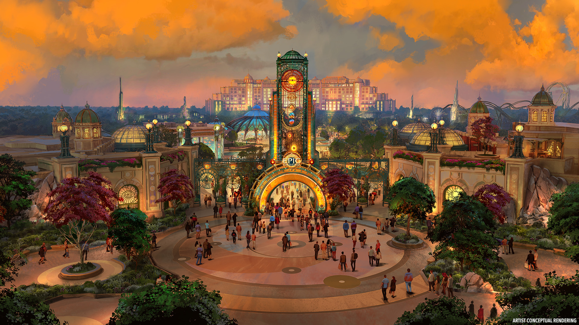 epic universe celestial park chronos tower Epic Universe celestial park chronos tower