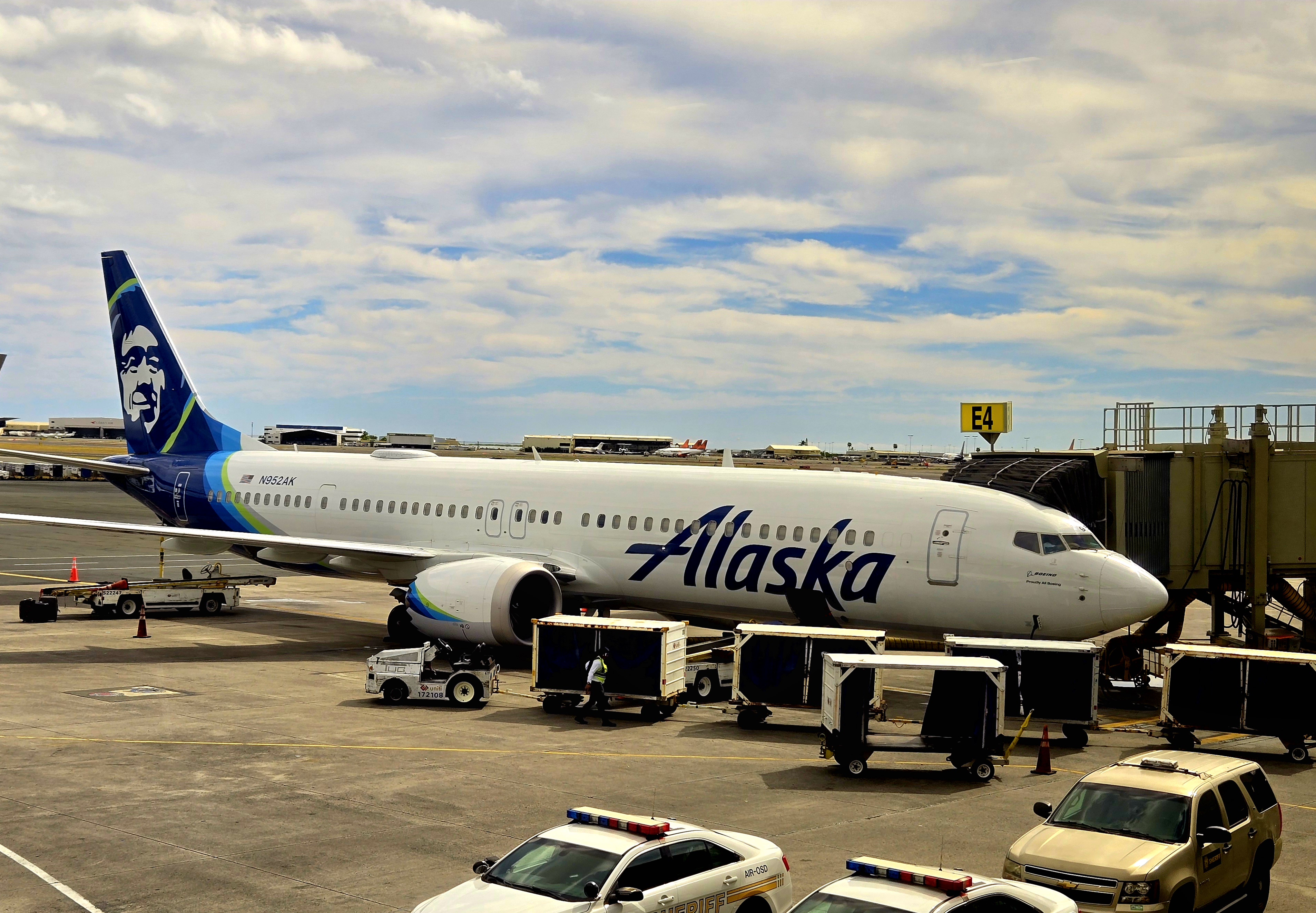 Alaska Airlines Plane at Gate