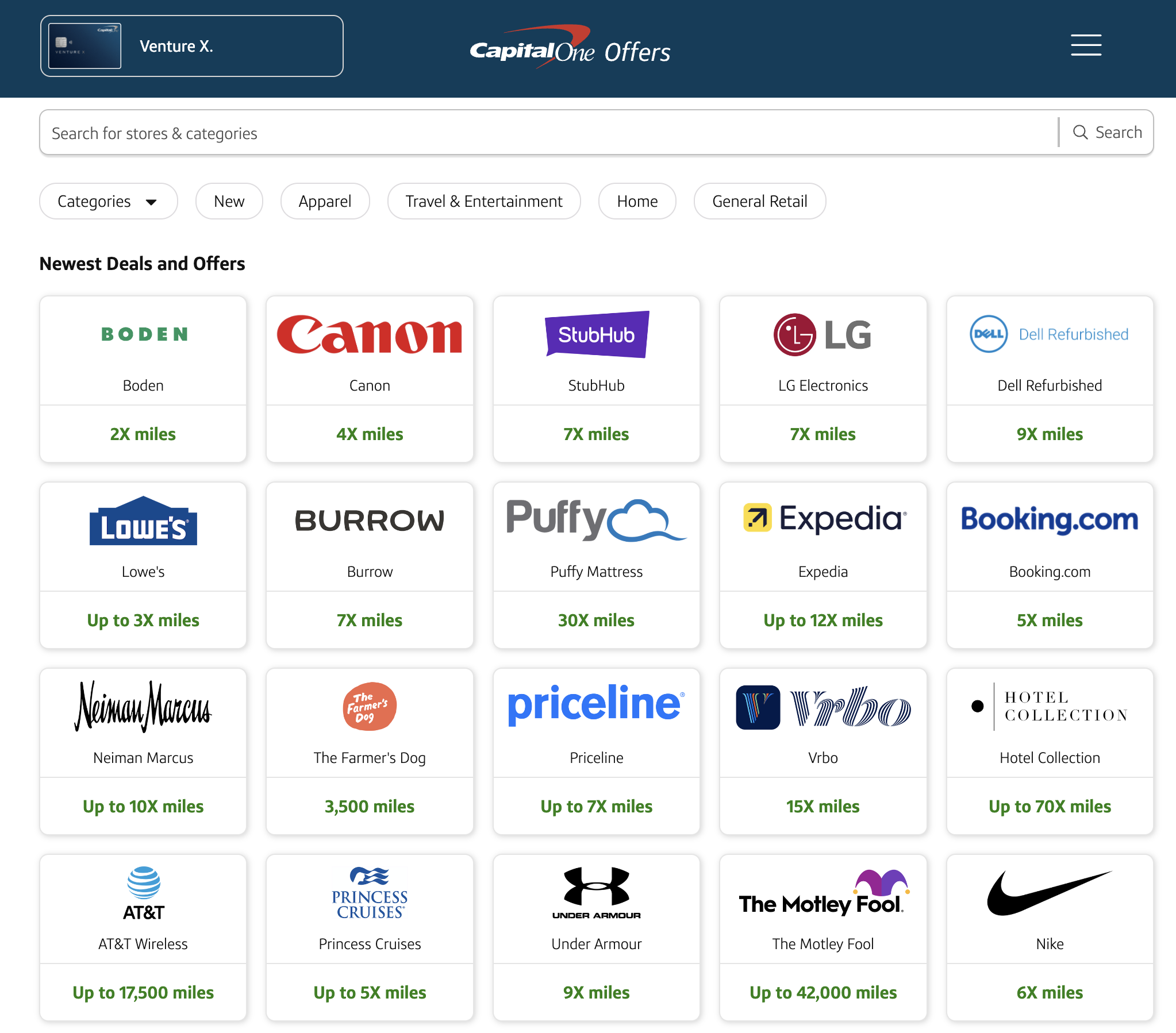 Capital One Offers miles instead of cash back Capital One Offers now earn miles