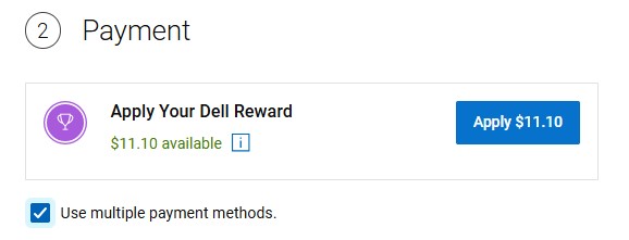 Dell checkout use multiple payment methods Dell checkout use multiple payment methods