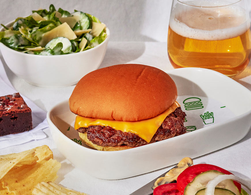 Delta Shake Shack Collab burger Delta Shake Shack Collab burger