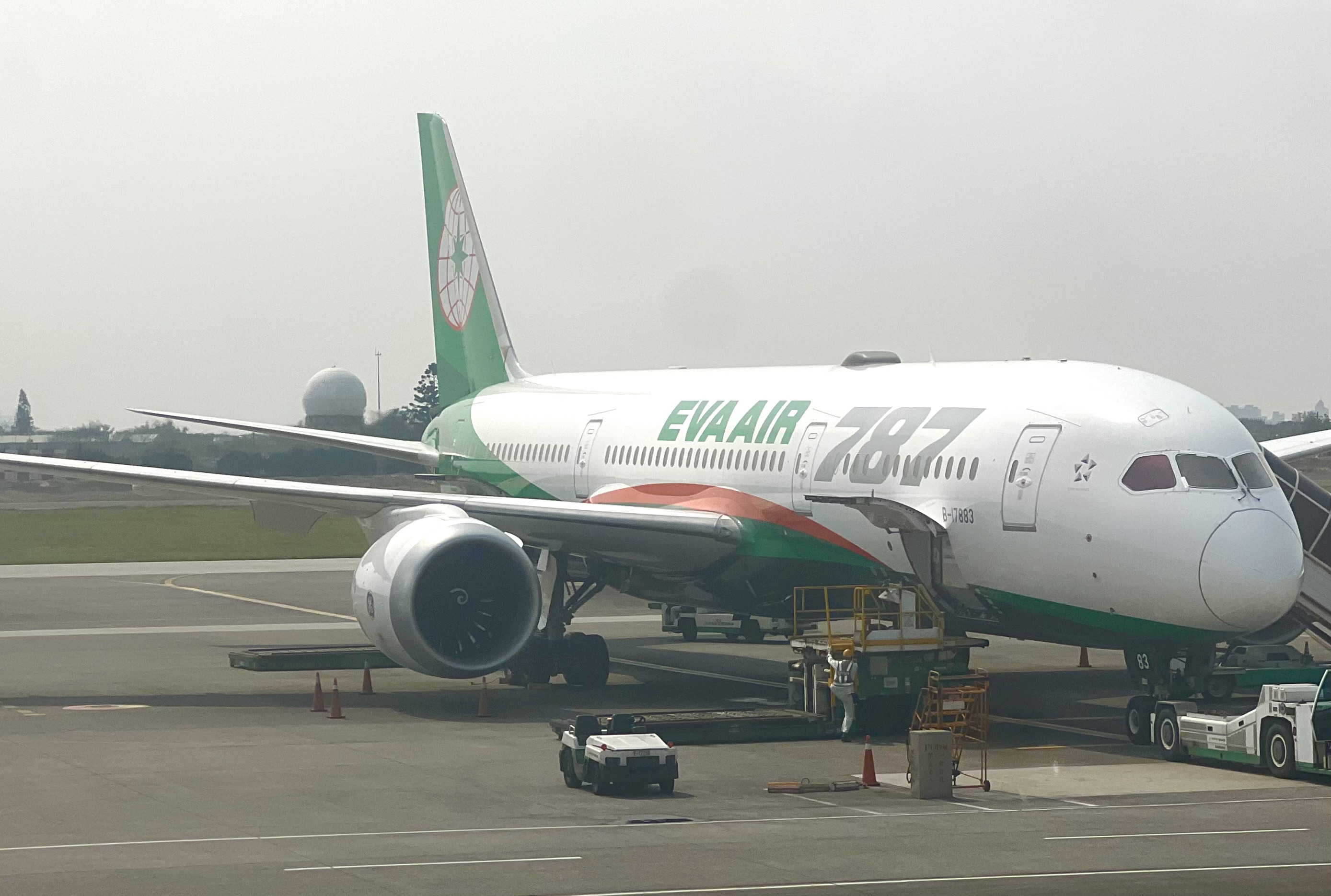 EVA Air Boeing 787 Dreamliner at Taipei TPE