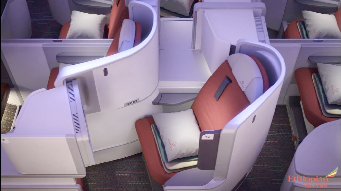 Ethiopian Airlines A350-1000 business class seat Ethiopian Airlines A350-1000 business class seat