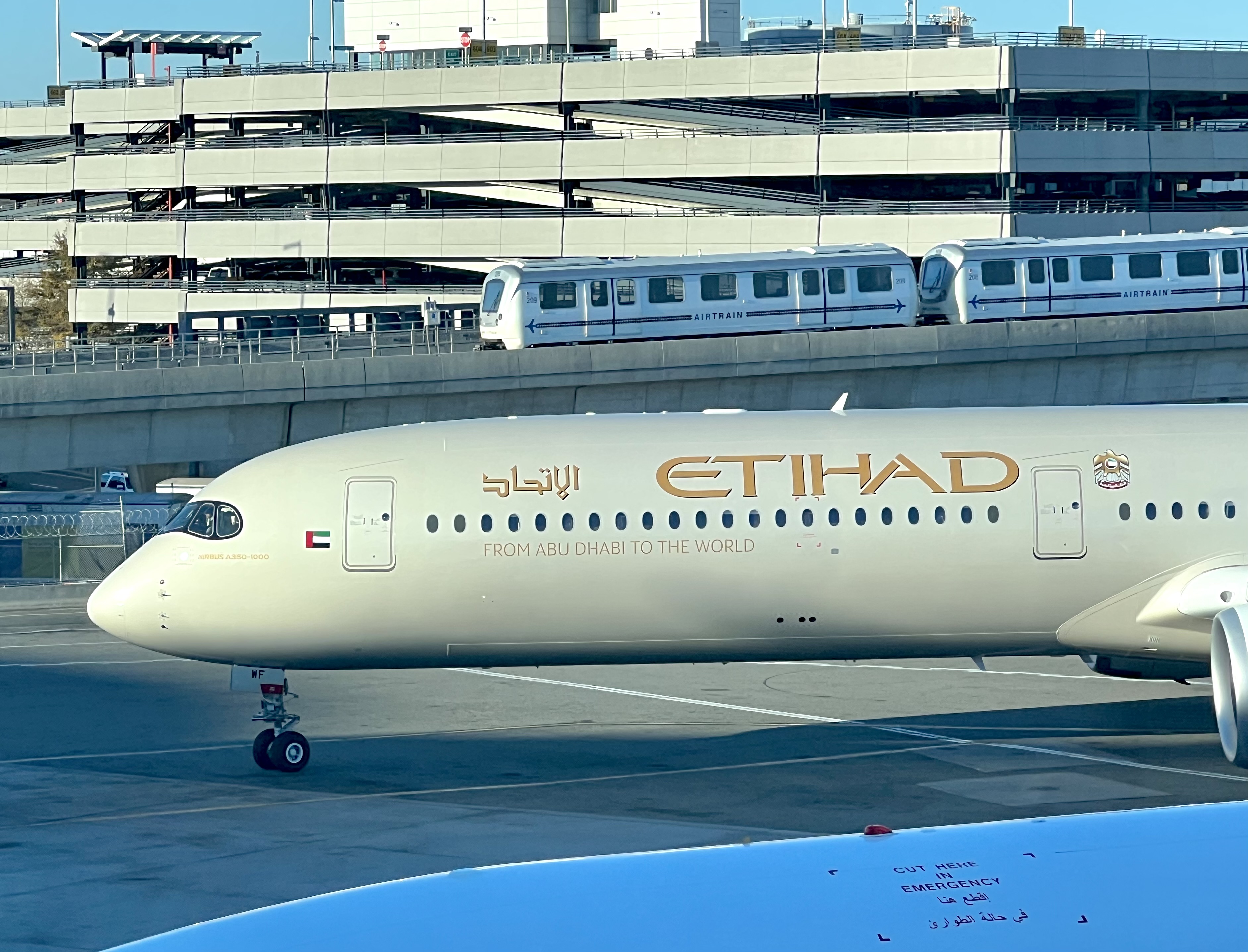 Etihad Airbus A350 at New York JFK Etihad Airbus A350 at New York JFK