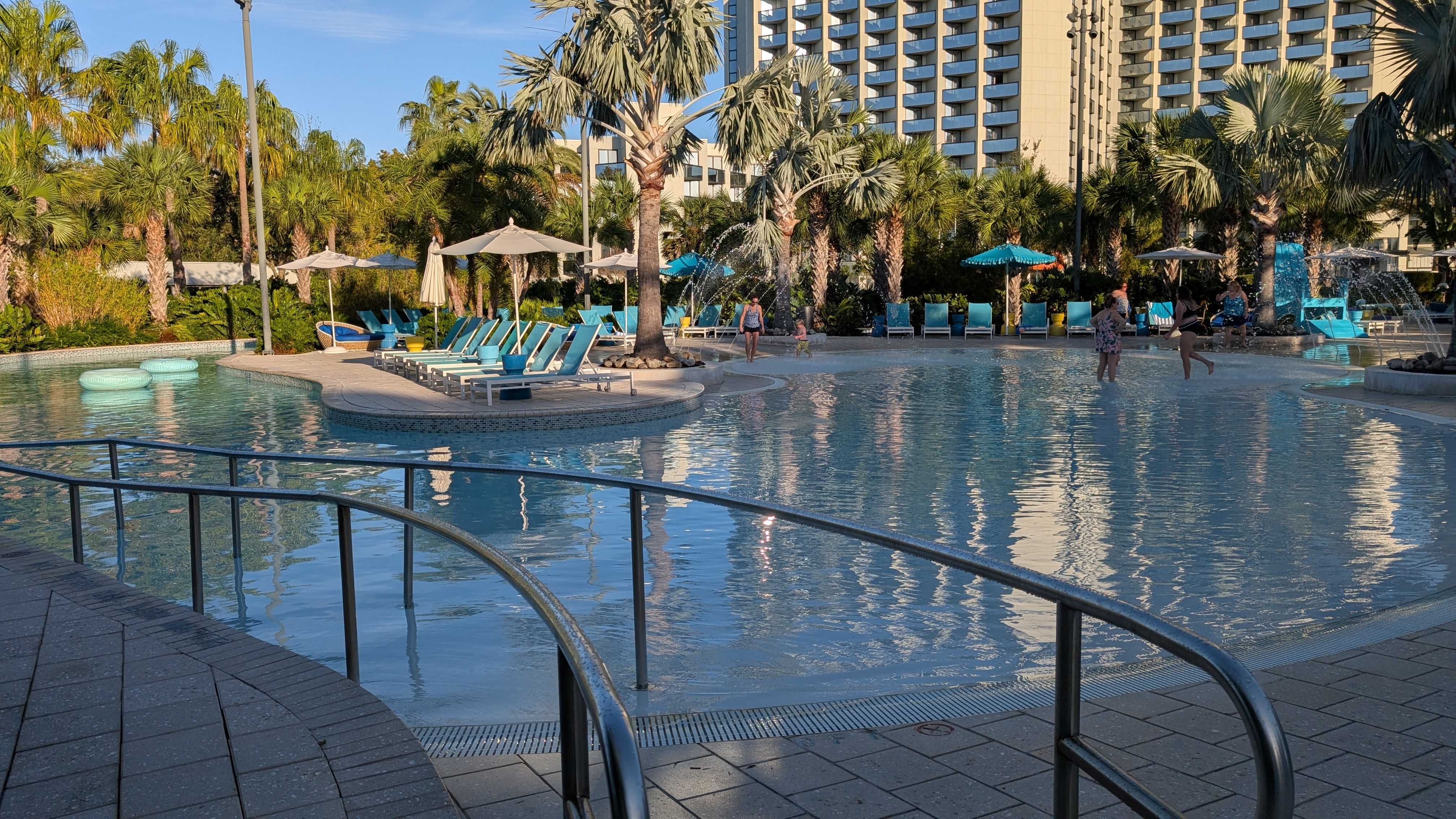 Hilton Buena Vista Palace Orlando amenities pool lazy river accessible entrance
