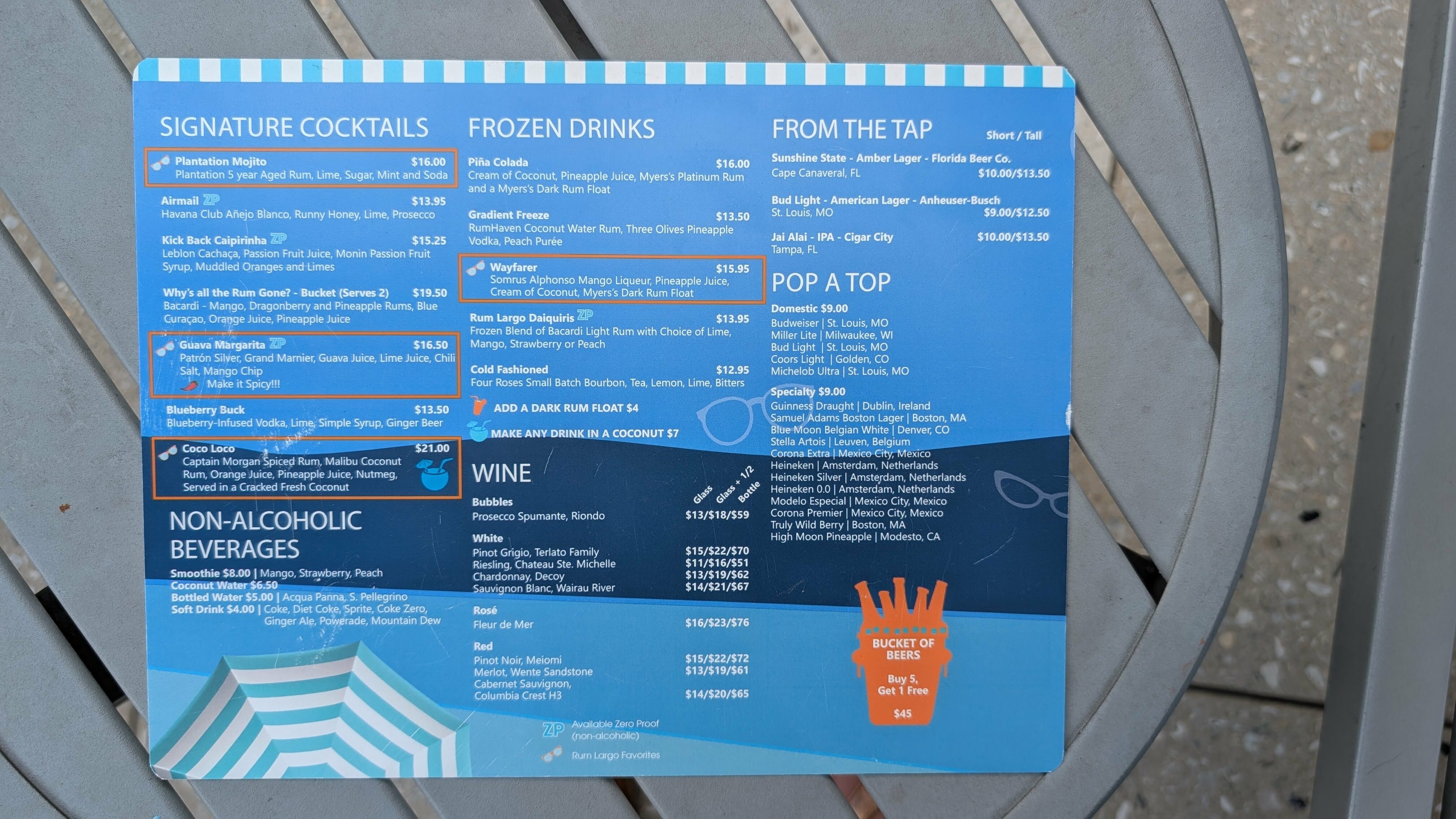 Hilton Orlando Lake Buena Vista dining pool bar menu Hilton Orlando Lake Buena Vista dining pool bar menu
