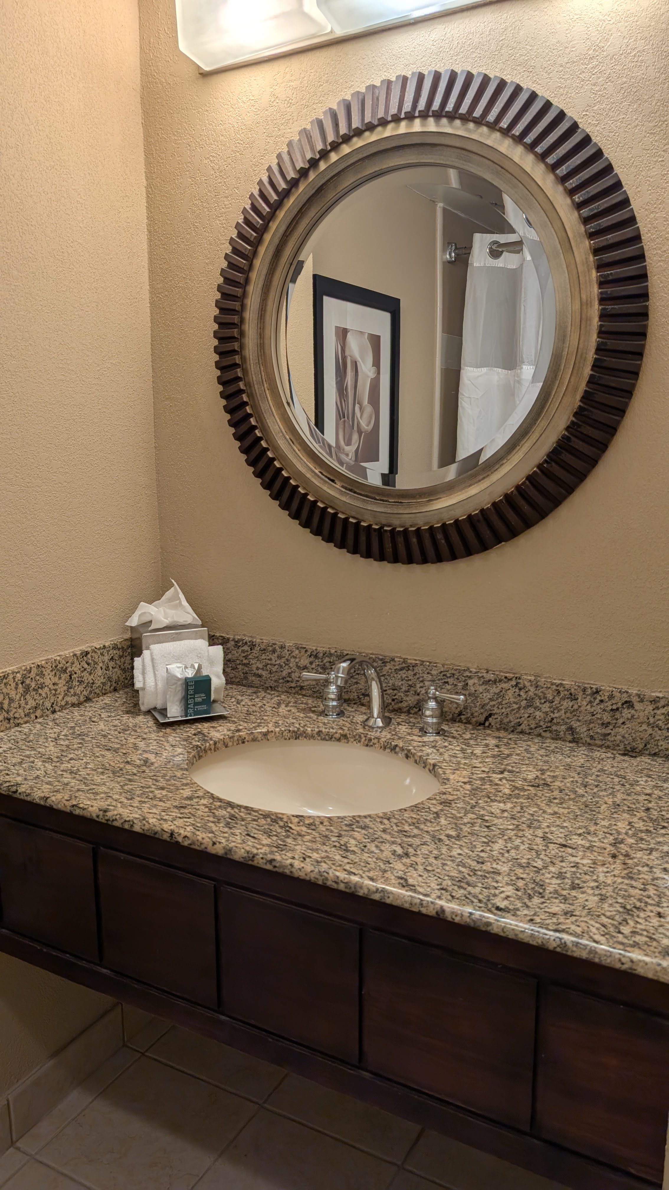 Hilton Orlando Lake Buena Vista guestroom bathroom vanity Hilton Orlando Lake Buena Vista guestroom bathroom vanity