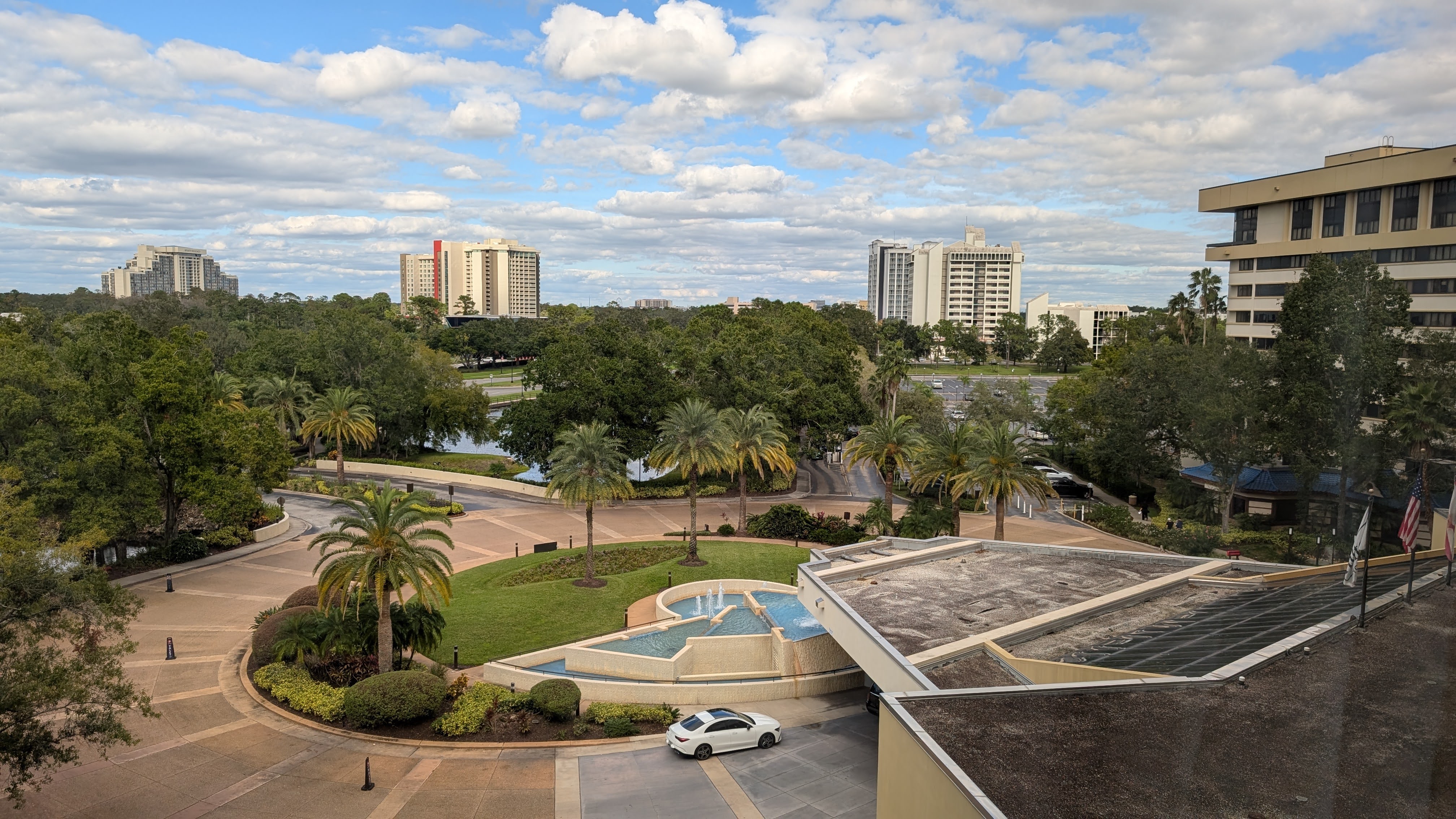 Hilton Orlando Lake Buena Vista guestroom view Hilton Orlando Lake Buena Vista guestroom view