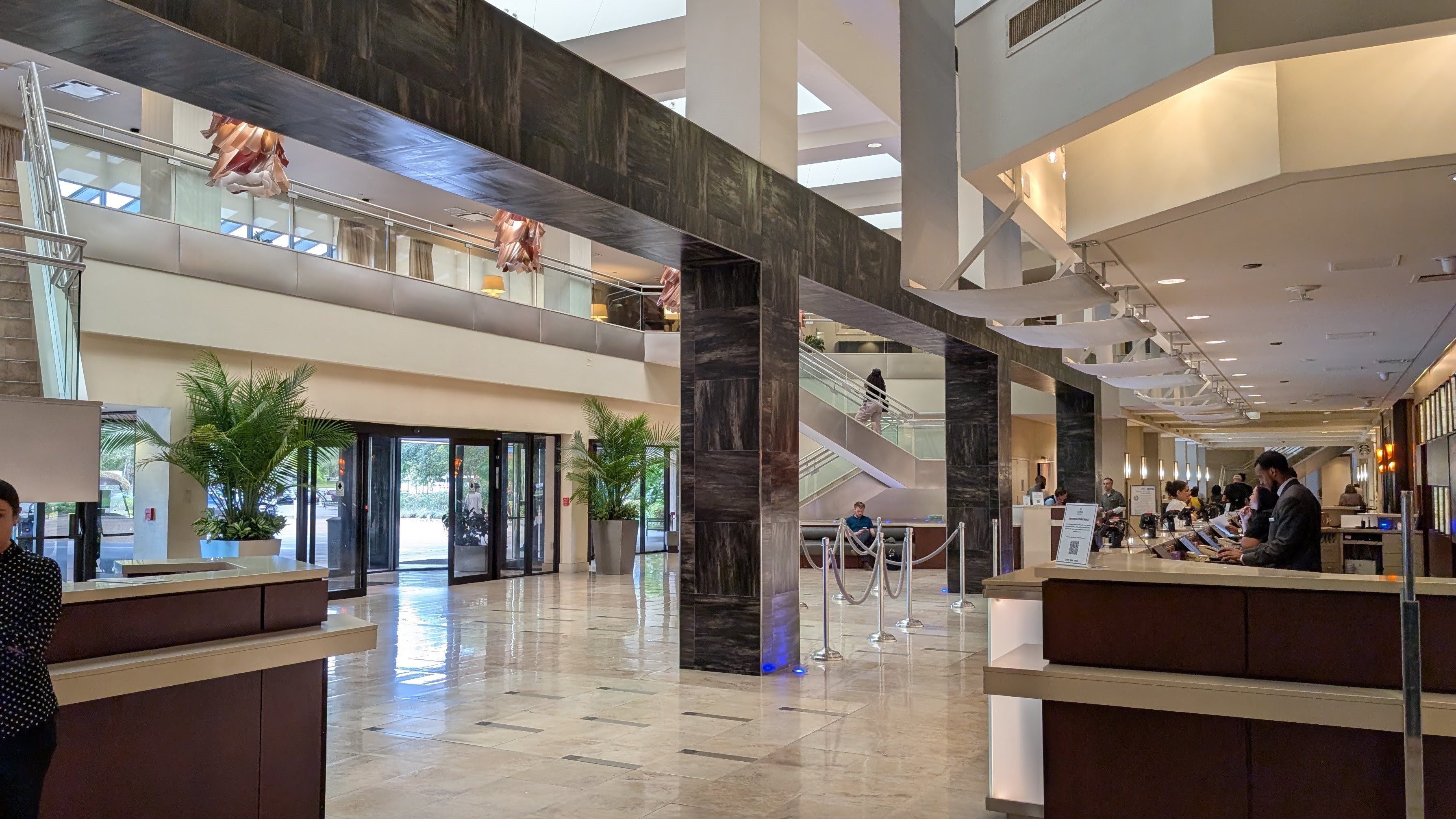 Hilton Orlando Lake Buena Vista lobby area Hilton Orlando Lake Buena Vista lobby area