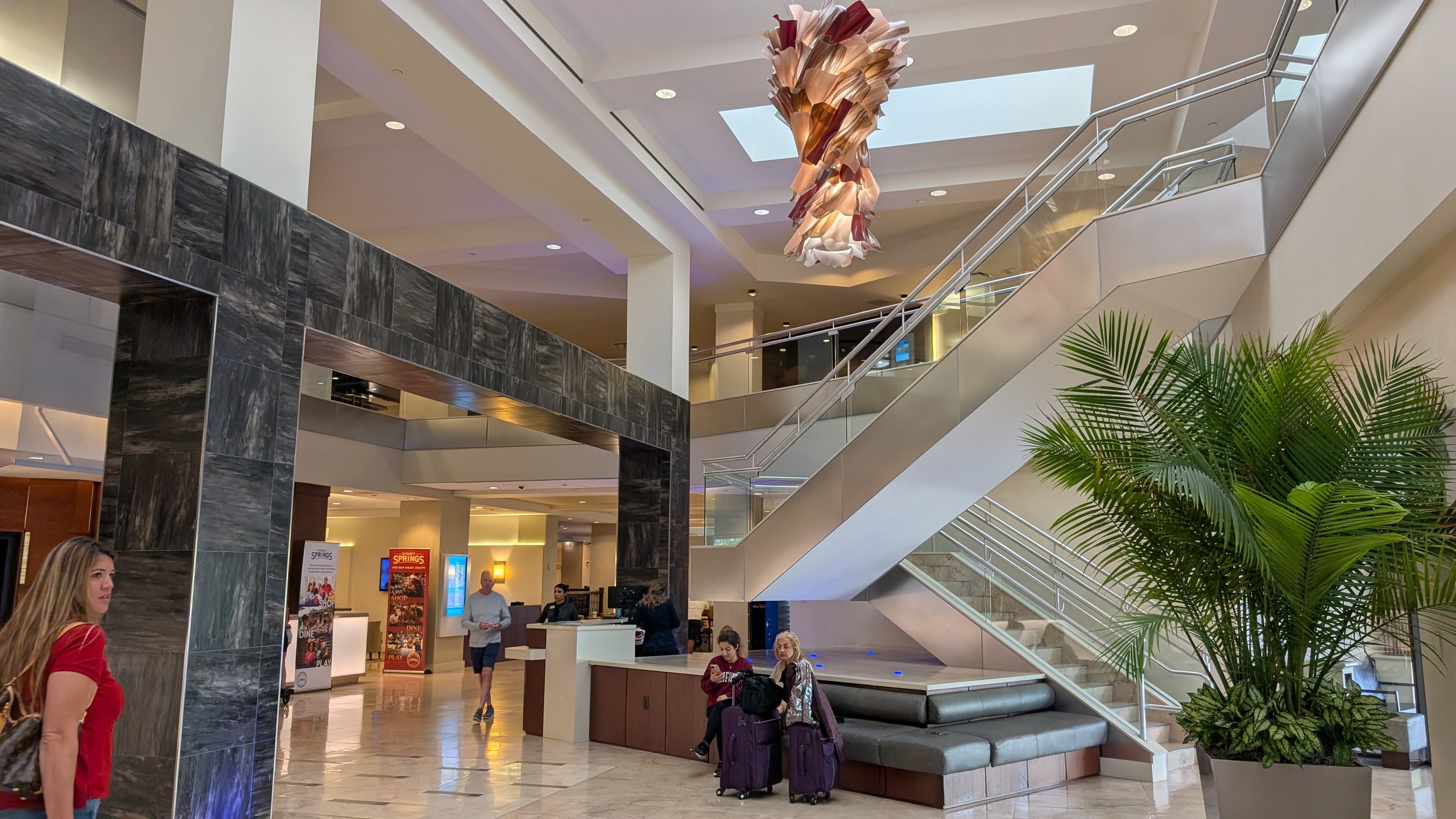 Hilton Orlando Lake Buena Vista lobby Hilton Orlando Lake Buena Vista lobby