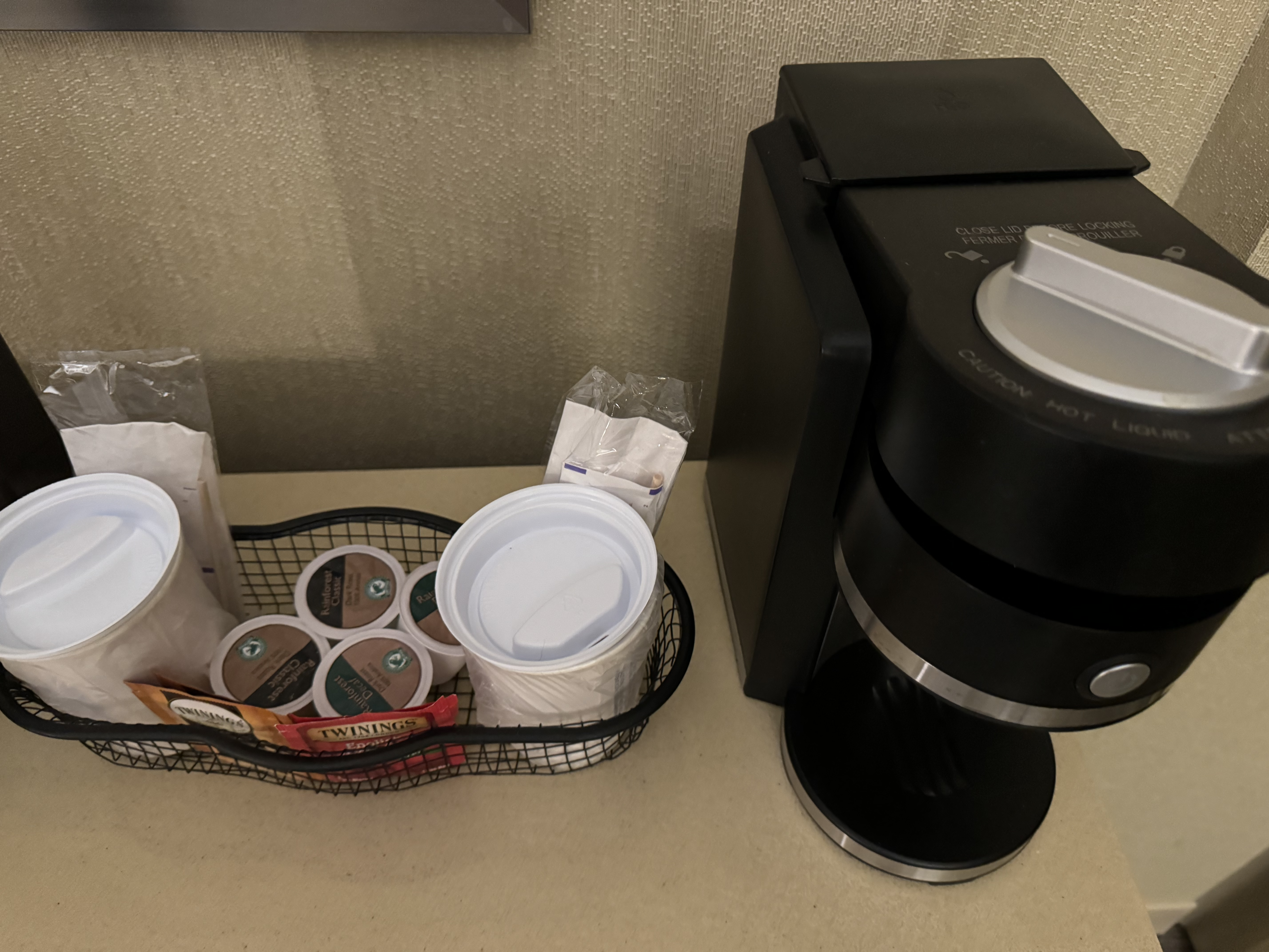 Hyatt Regency OHare Chicago bedroom coffee machine Hyatt Regency OHare Chicago bedroom coffee machine