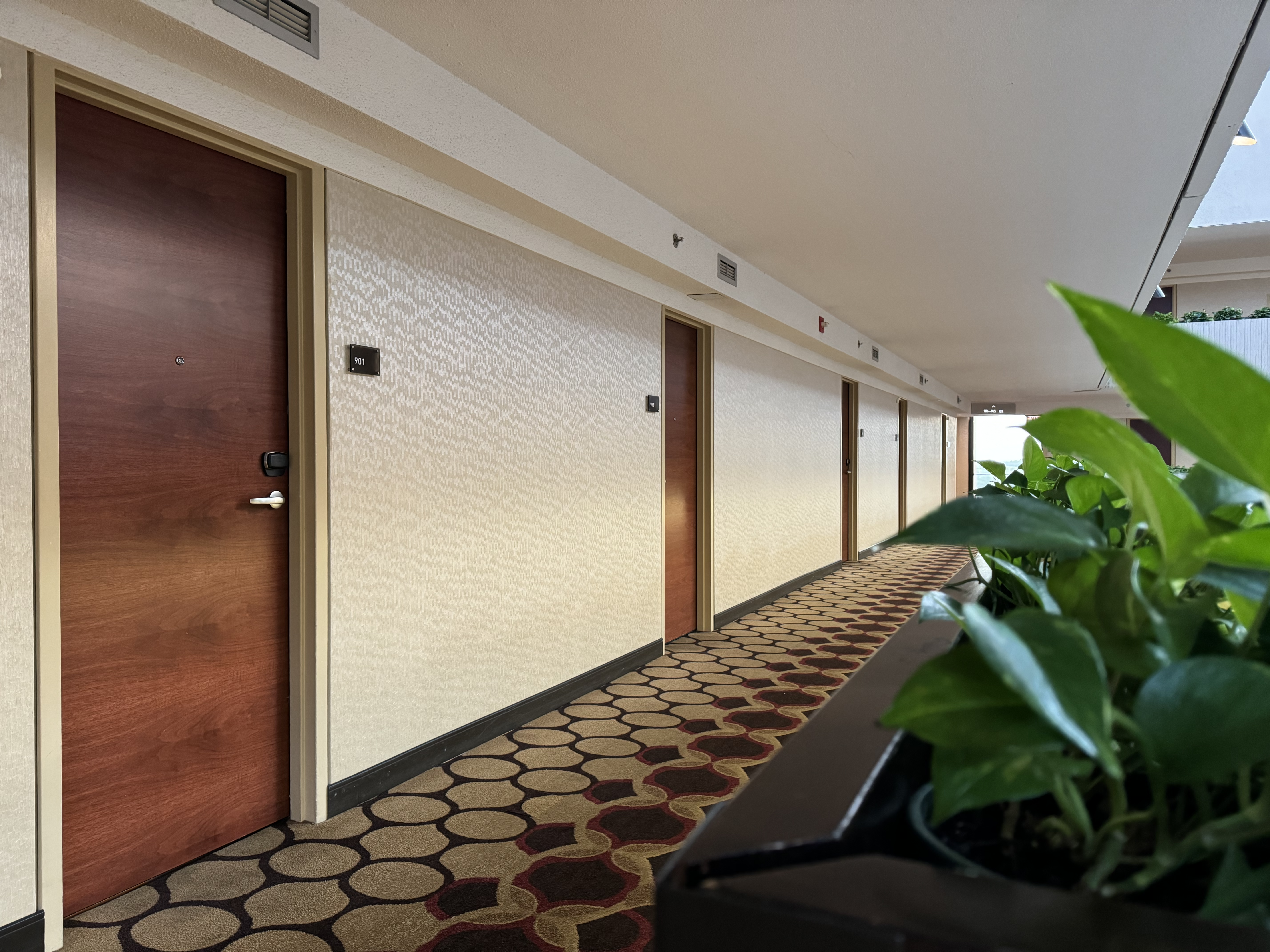Hyatt Regency OHare Chicago hallway doors open air Hyatt Regency OHare Chicago hallway doors open air